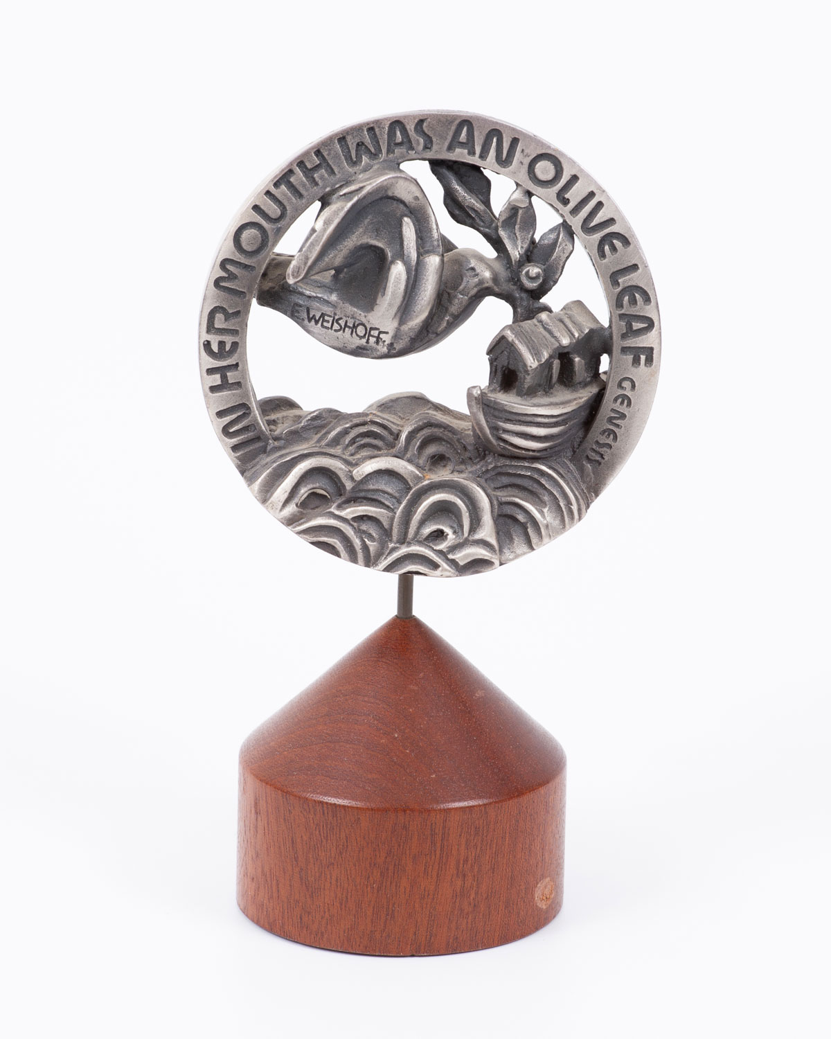 Israel - Sculptural silver medal "Noah's Ark" designed by Eliezer Weishof - 999 silver, about 640g - 1 1
