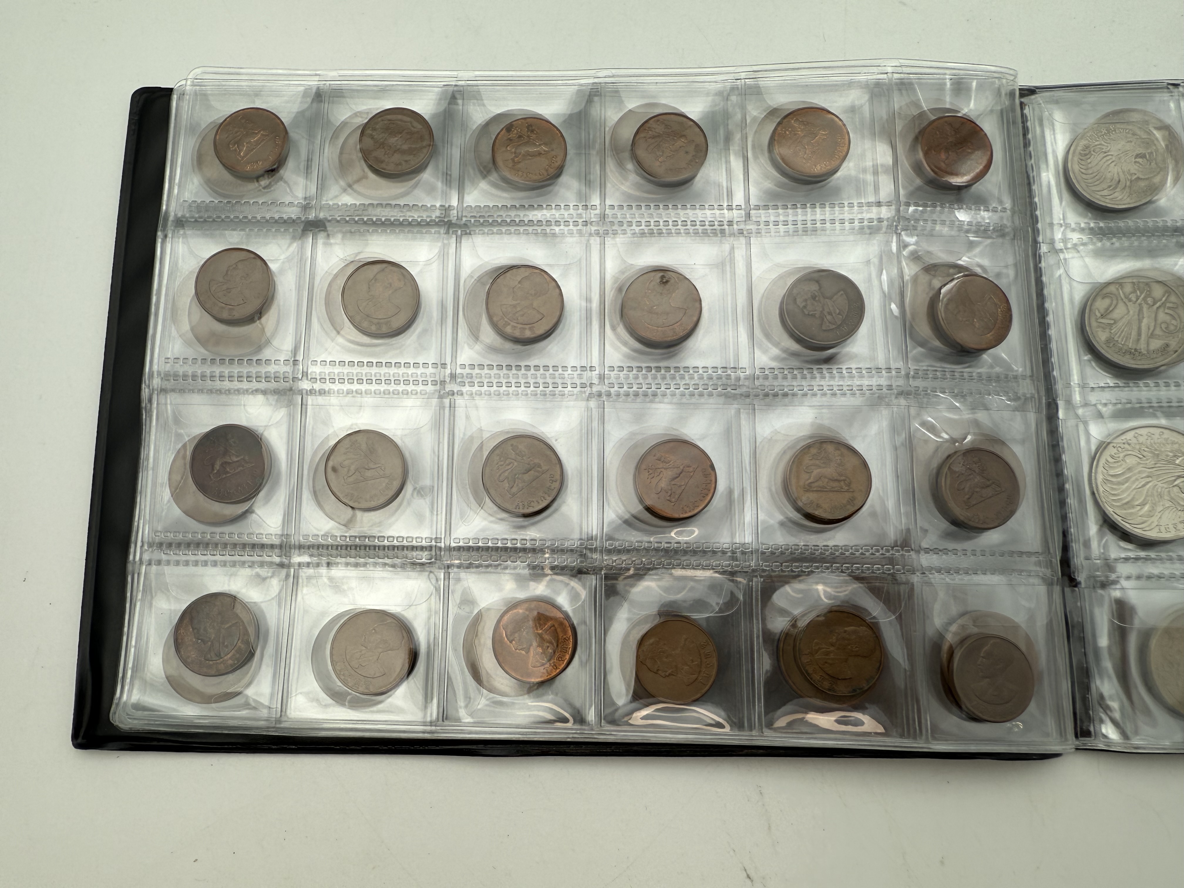 Ethiopia - A collection of several hundred coins arranged in a special coin album, various conditions and years - 1 15