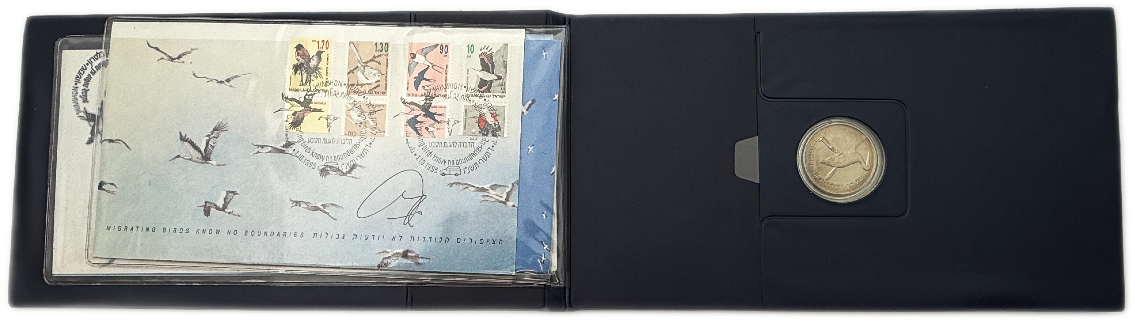 Israel – Set of 2 medals in luxurious hard folders – various themes – bronze and copper-nickel, published by the ... - 1 5