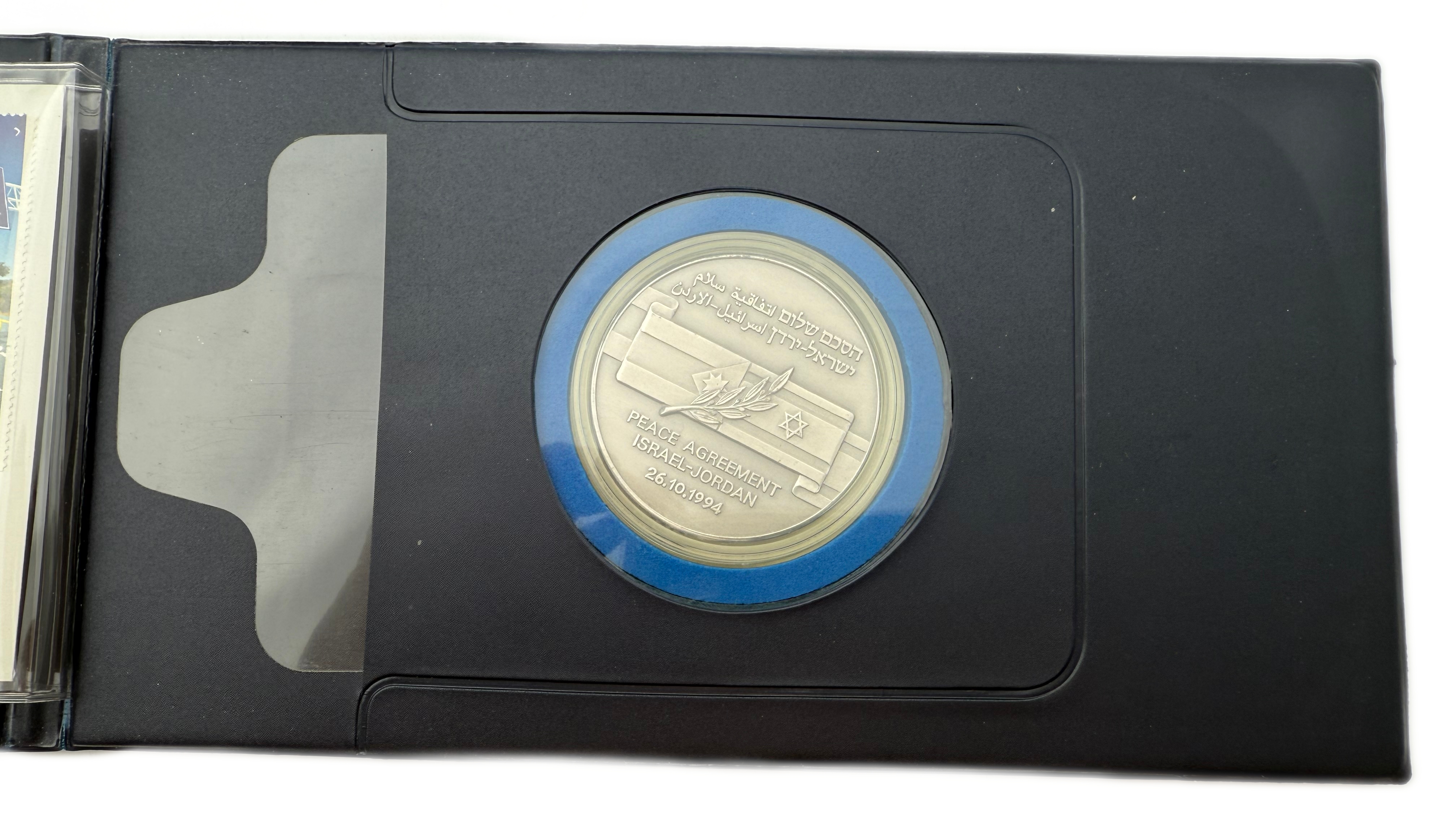 Israel - Medal Commemorating the Israel-Jordan Peace Treaty 1994 - Silver 999, 60g, 38.6mm - 1 1