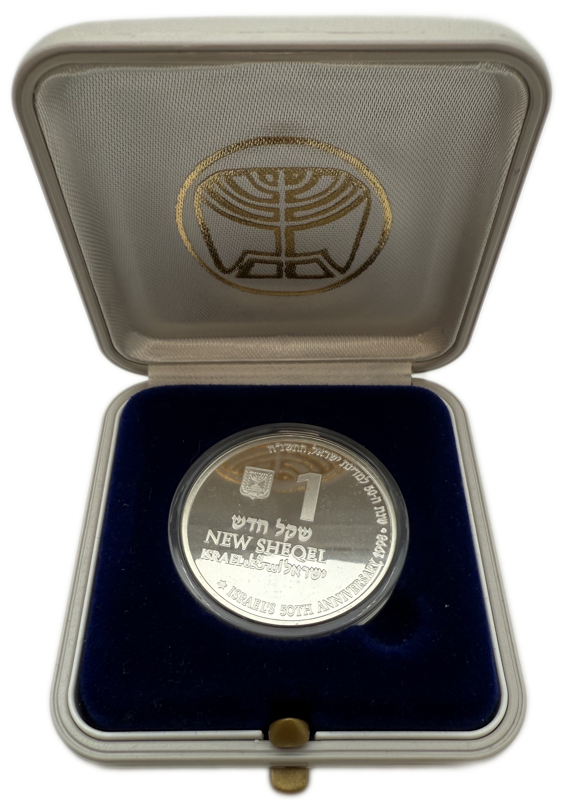 Israel - Set of 6 925 silver coins, 169.6g per coin (net 156.88g, 5.4 ounces) - in original cases, issued by the ... - 1 4