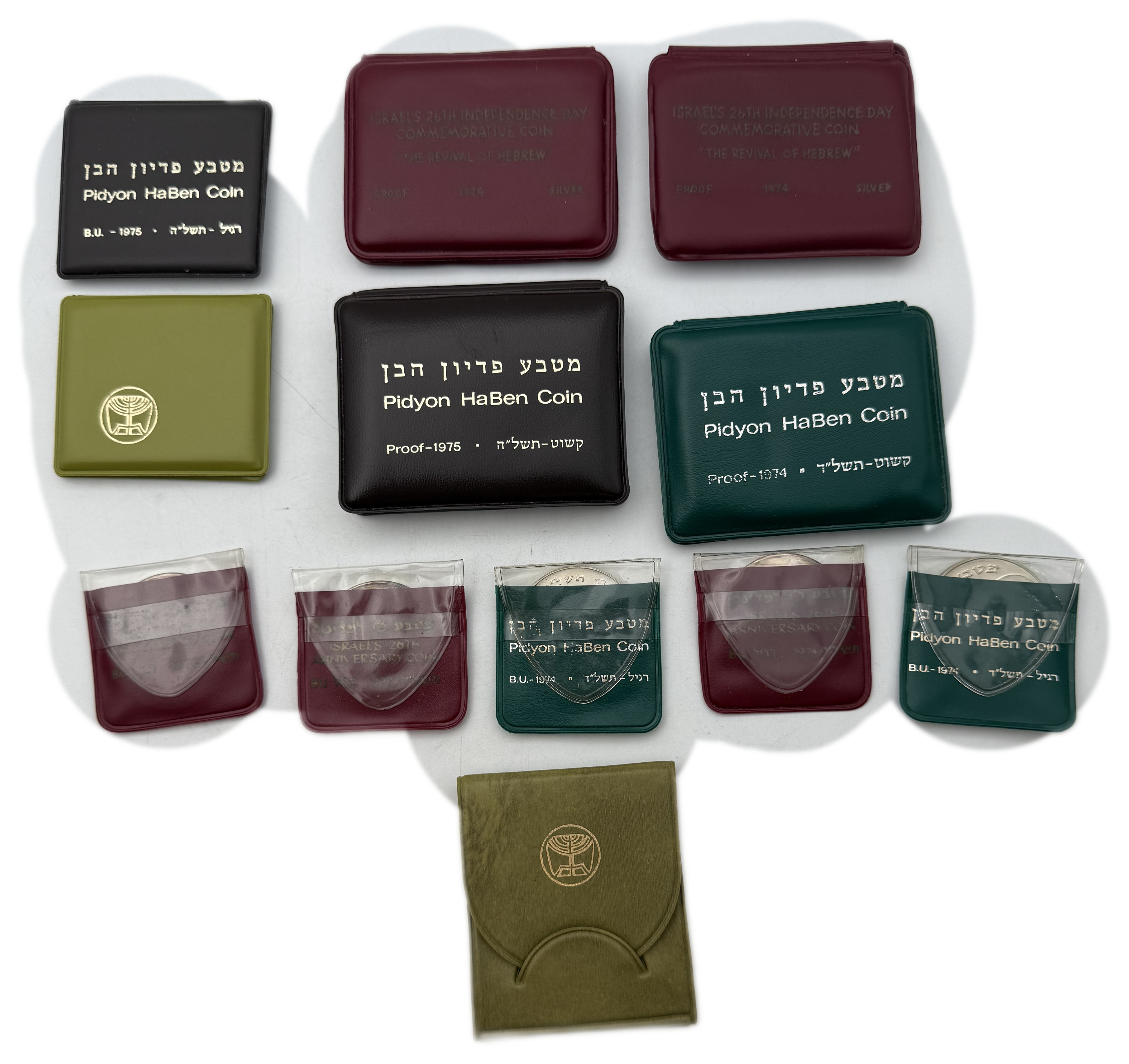 Israel - Set of 12 900 silver coins, total 312g (net 280.8g, 9.03 ounces) - in original cases, issued by the ... - 1 0