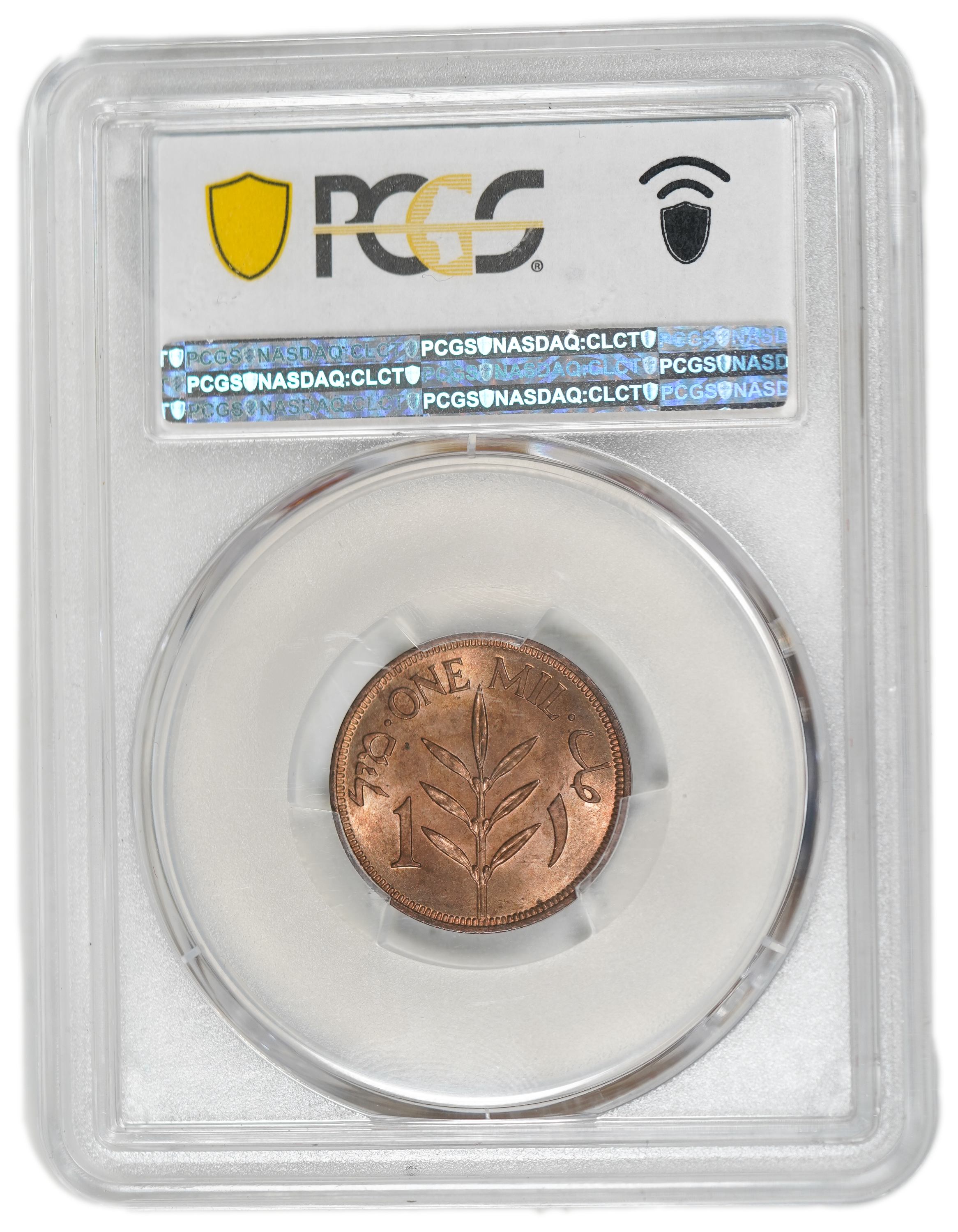 Palestine - 1 Mil 1939 - PCGS MS 65 RD - 1 3