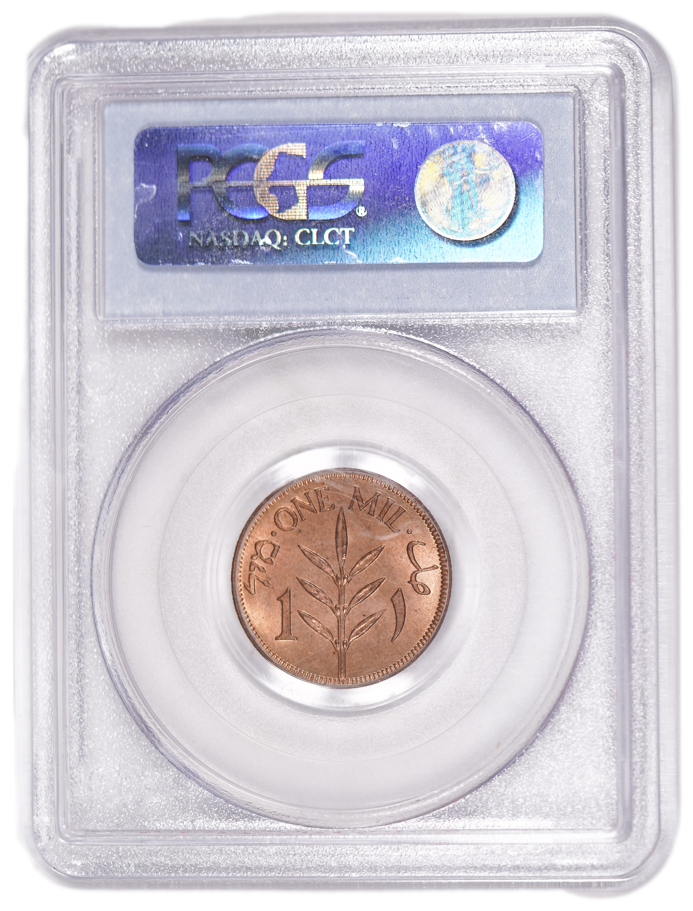 Palestine – 1 Mil 1946 – PCGS MS 64 RD - 1 3