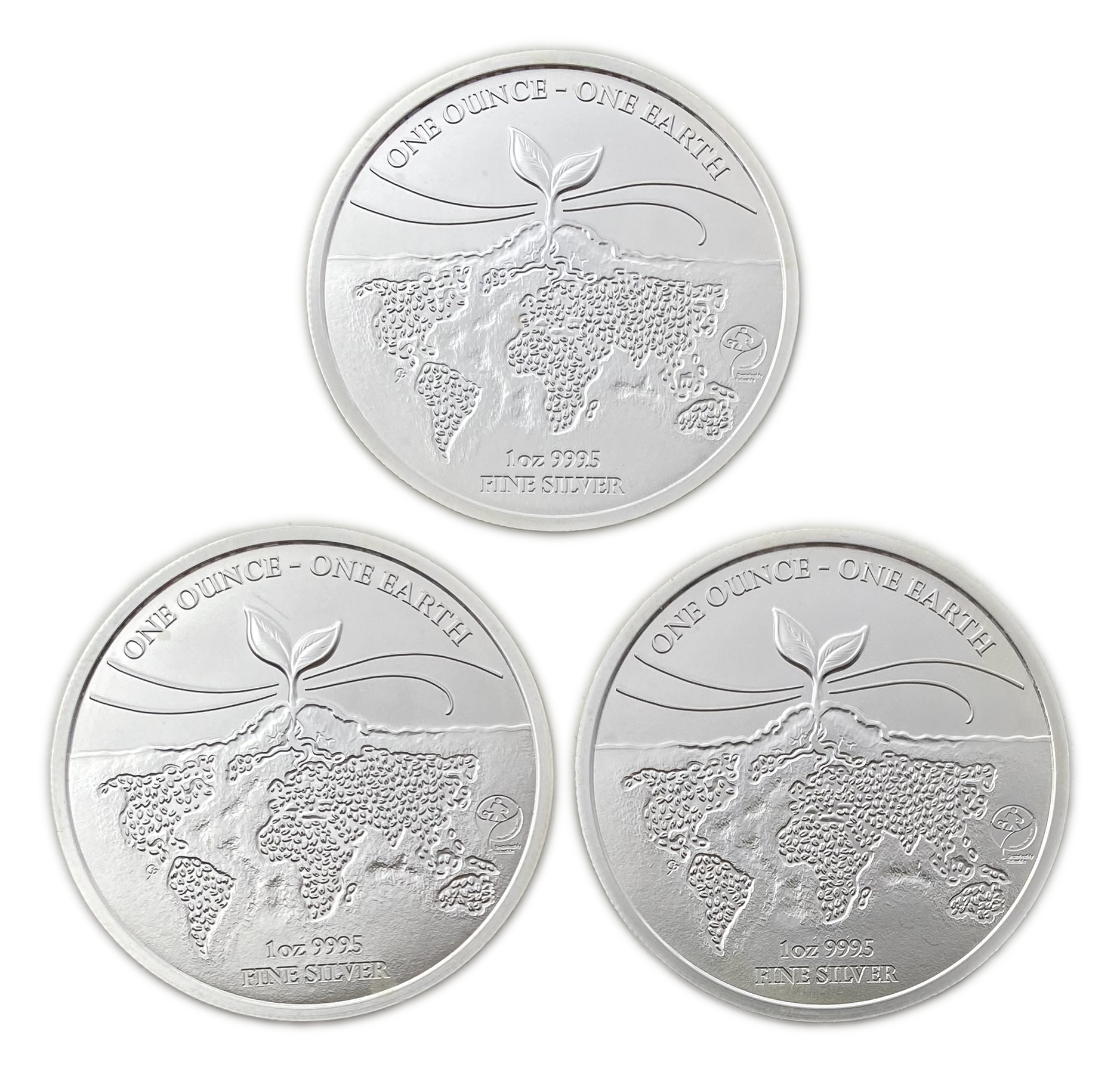 Fiji - 1 Dollar 2022 - One earth - Silver 999, 31.1g, 40mm - 1 1