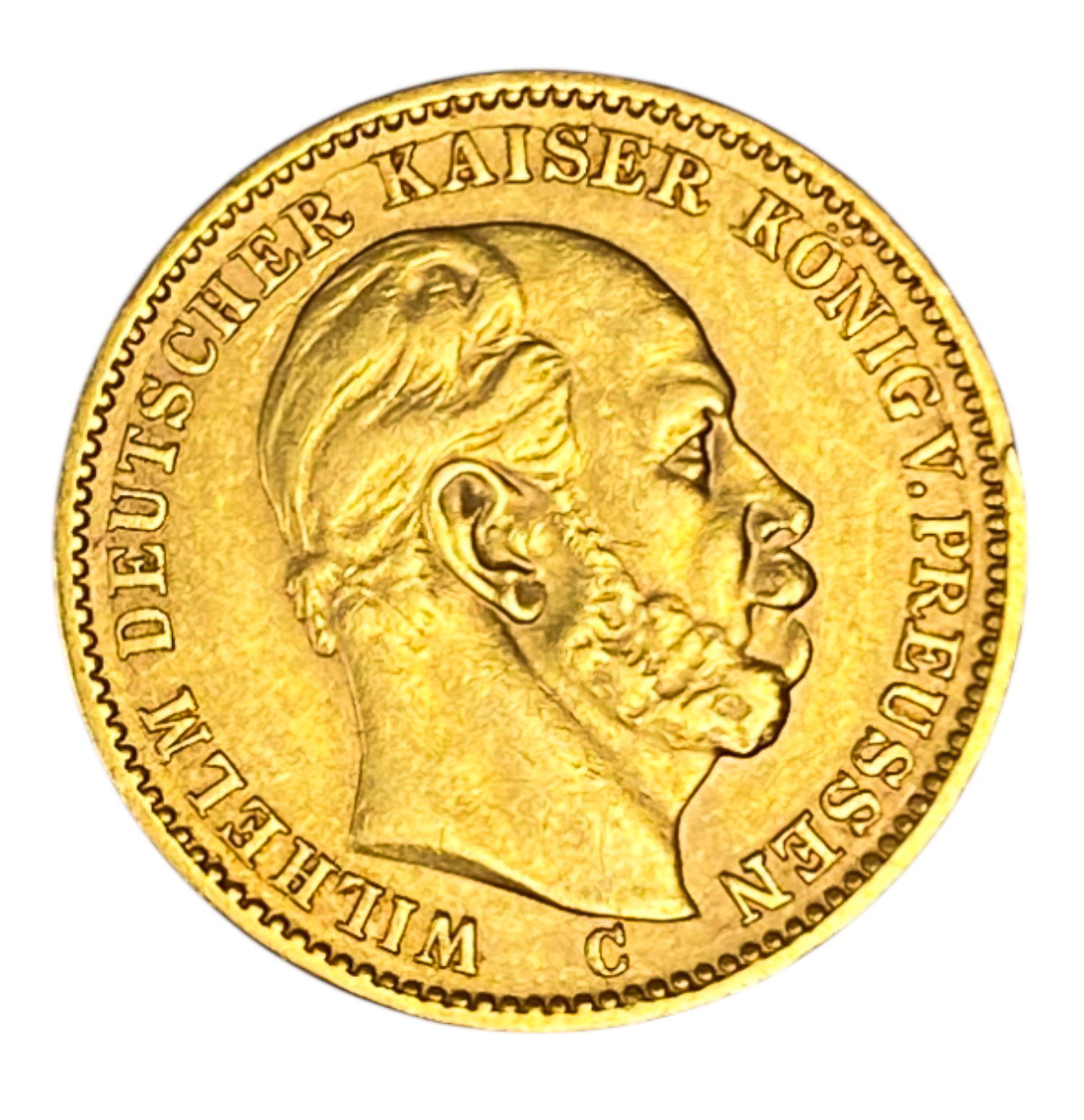 Germany Prussia – 20 Mark 1873 – Wilhelm I – Gold 900, 7.95g, 22mm - 1 1