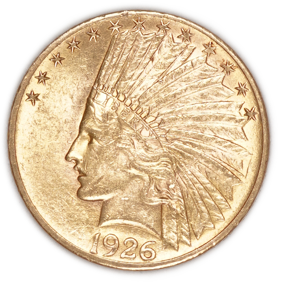 United States - 10 Dollars 1926 - “Indian Head Eagle” - Gold .900, 16.72g - 1 0
