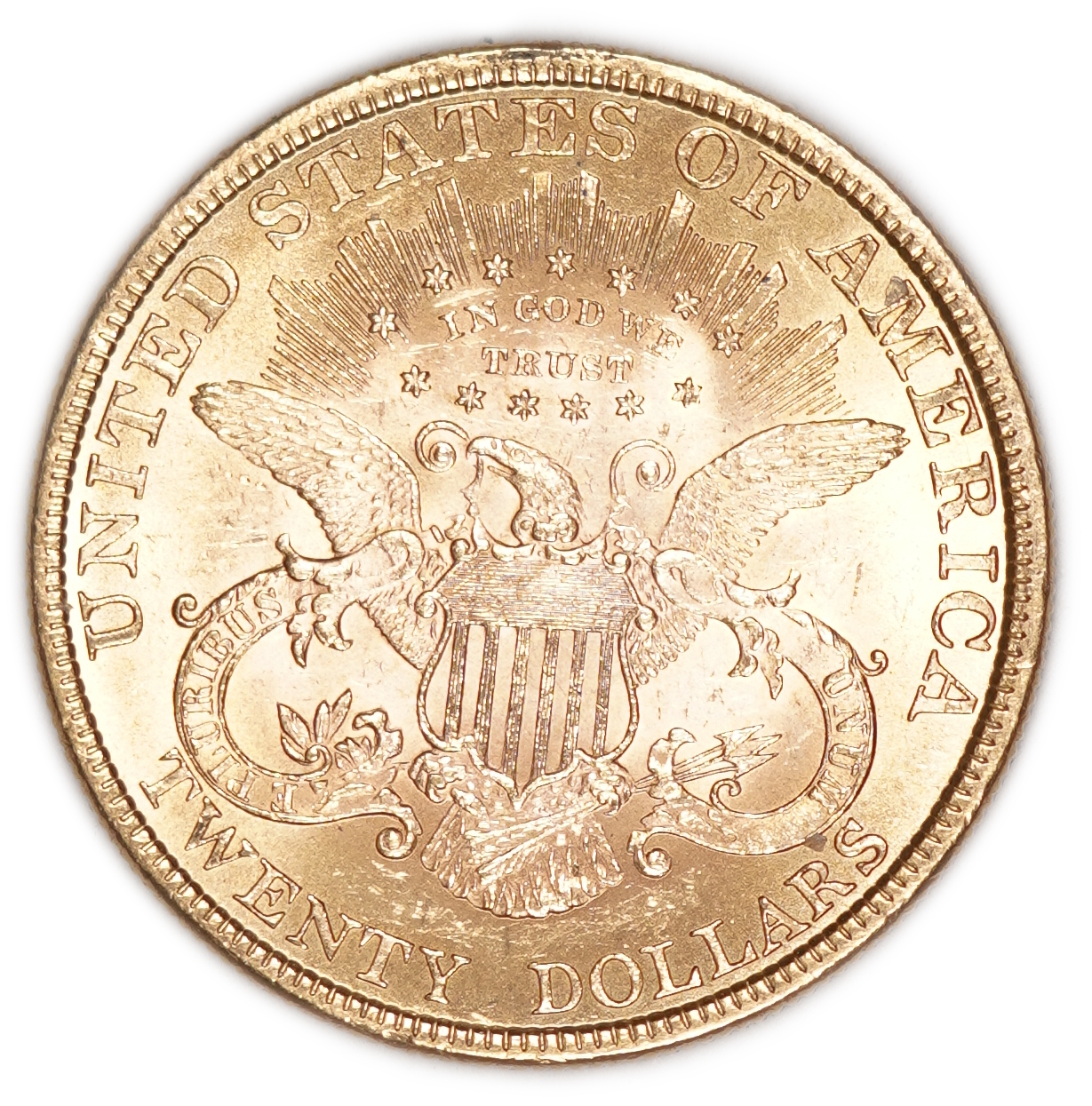 USA - 20 Dollars 1896 - Liberty Head - Double Eagle, With motto - Gold 900, 33.43g, 34mm - 1 1