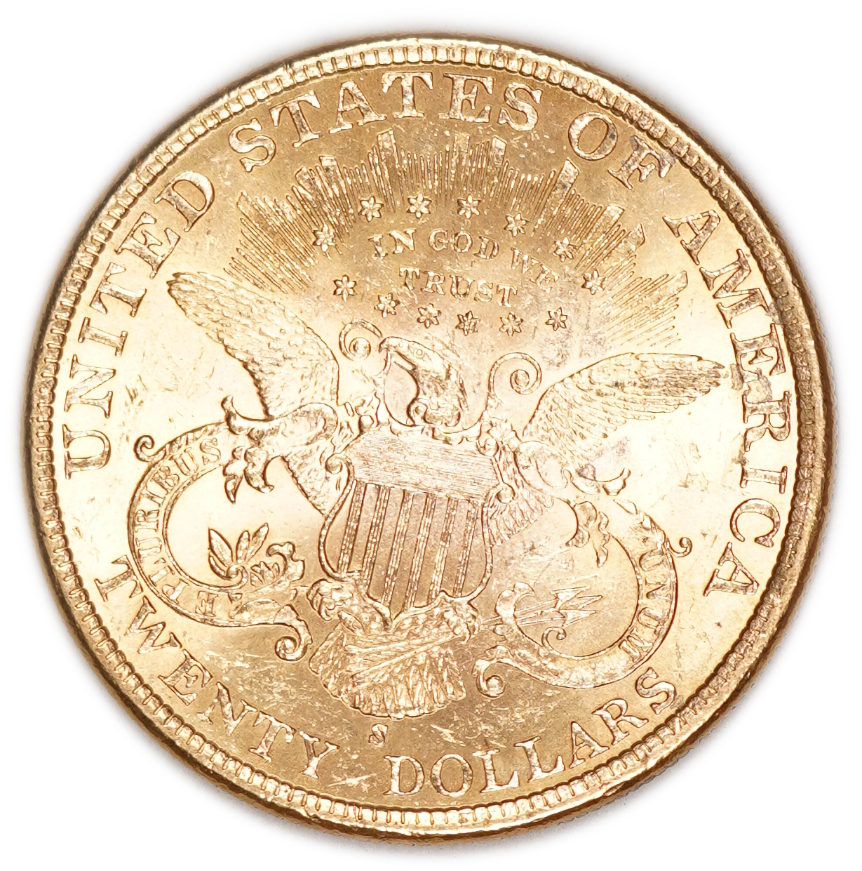 USA - 20 Dollars 1899 S - Liberty Head - Double Eagle, With motto - Gold 900, 33.43g, 34mm - 1 1
