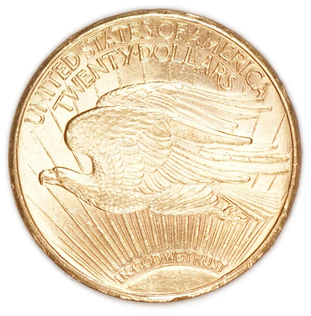 USA - 20 Dollars 1909 - Saint-Gaudens Double Eagle, With motto - Gold 900, 33.43g, 34mm - 1 1