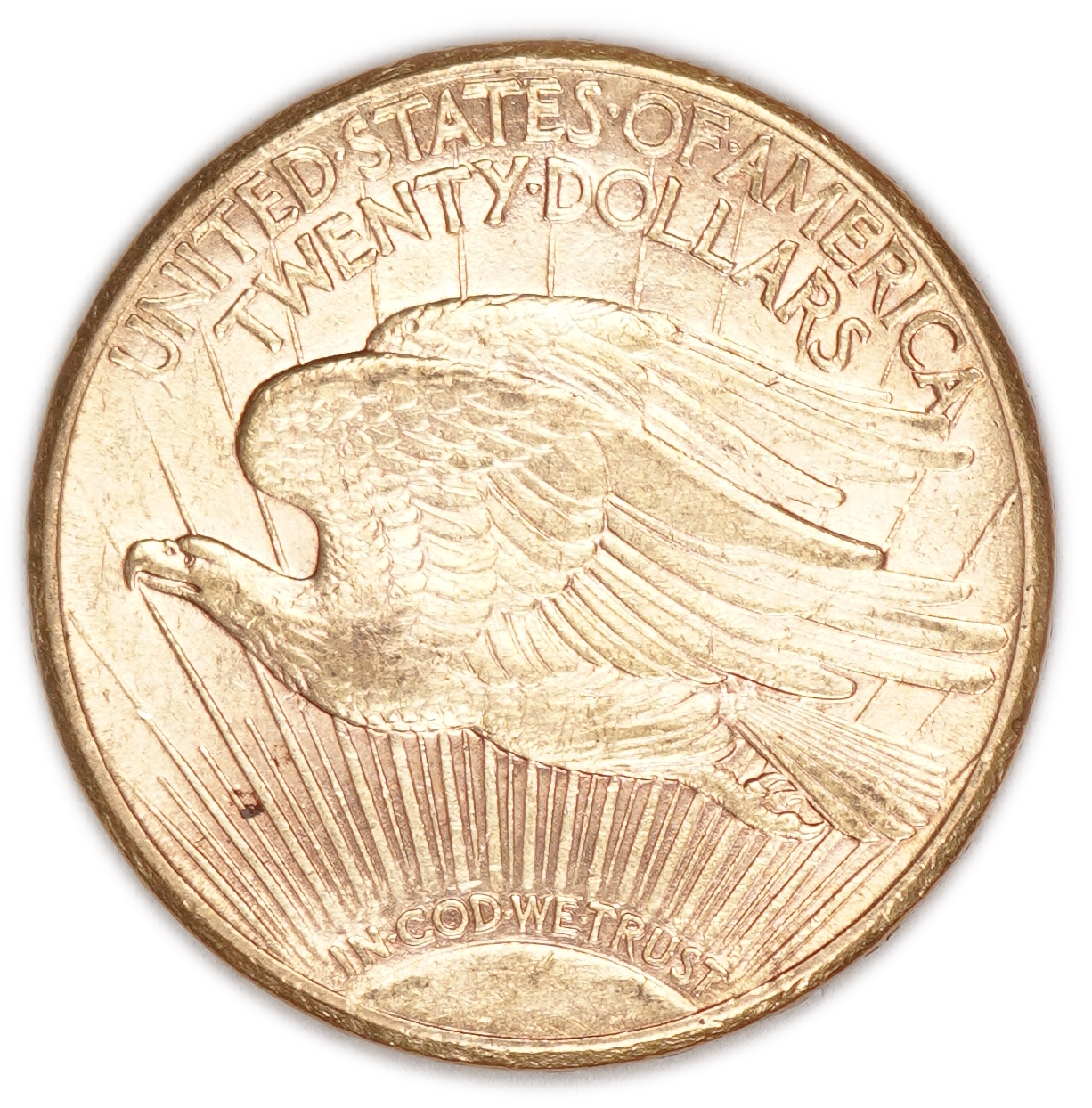 USA - 20 Dollars 1910 S - Saint-Gaudens Double Eagle, With motto - Gold 900, 33.43g, 34mm - 1 1
