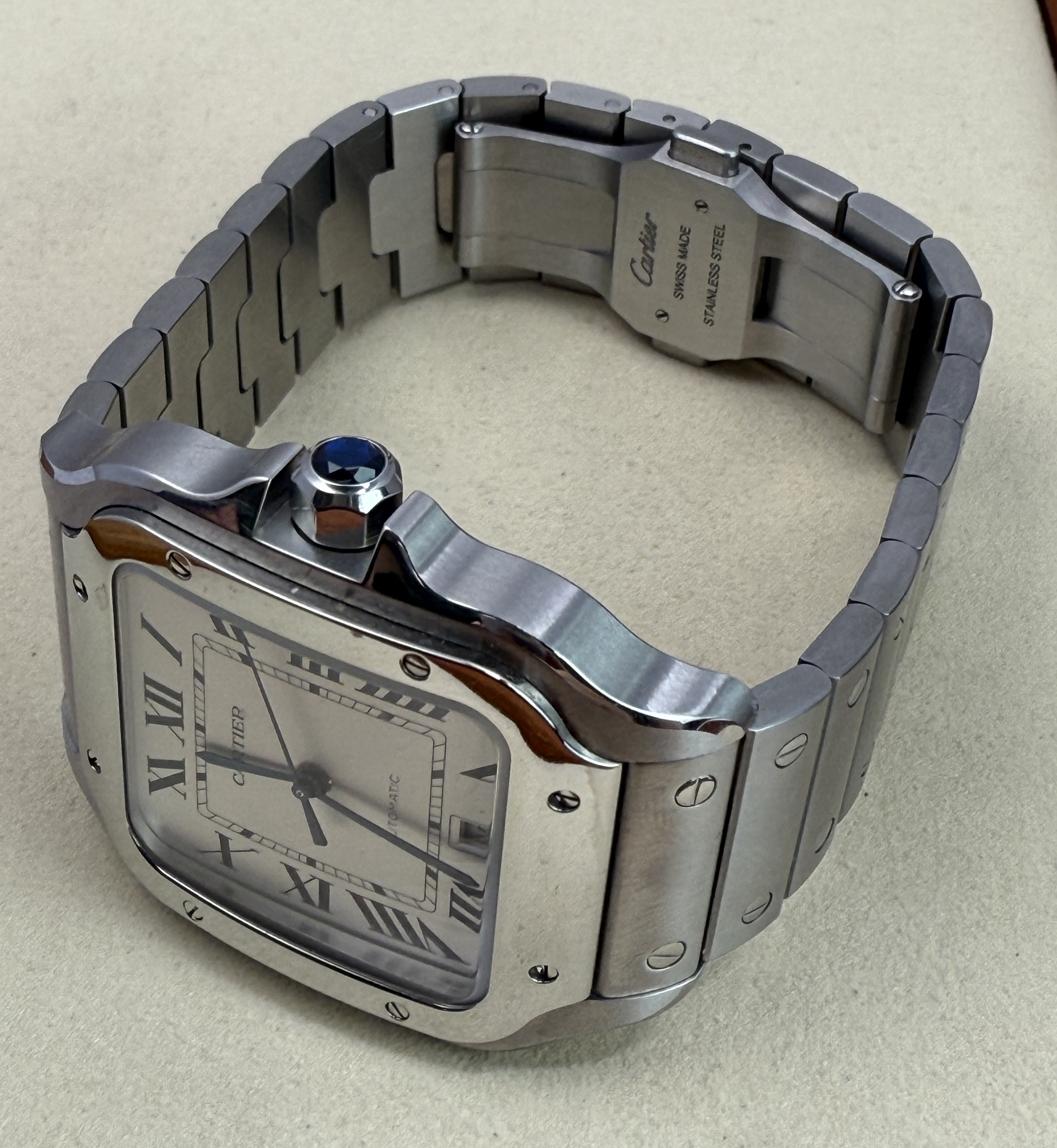 Cartier Santos – Large Model, Automatic, Steel (With Papers) 2024 - 1 3