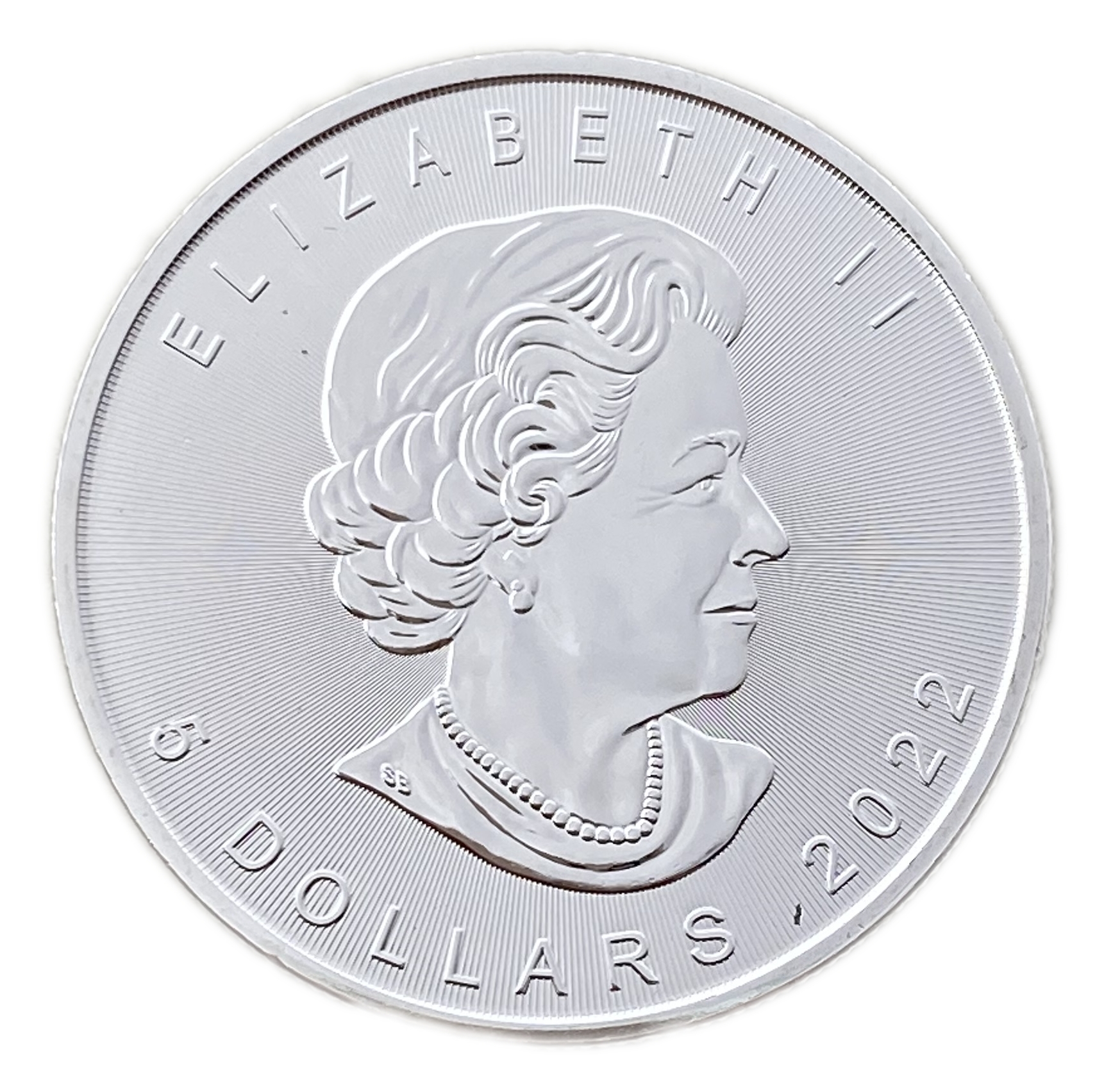 Canada - 5 Dollars 2022 - Elizabeth II 4th portrait - Silver 999, 31.1g, 38mm - 1 2