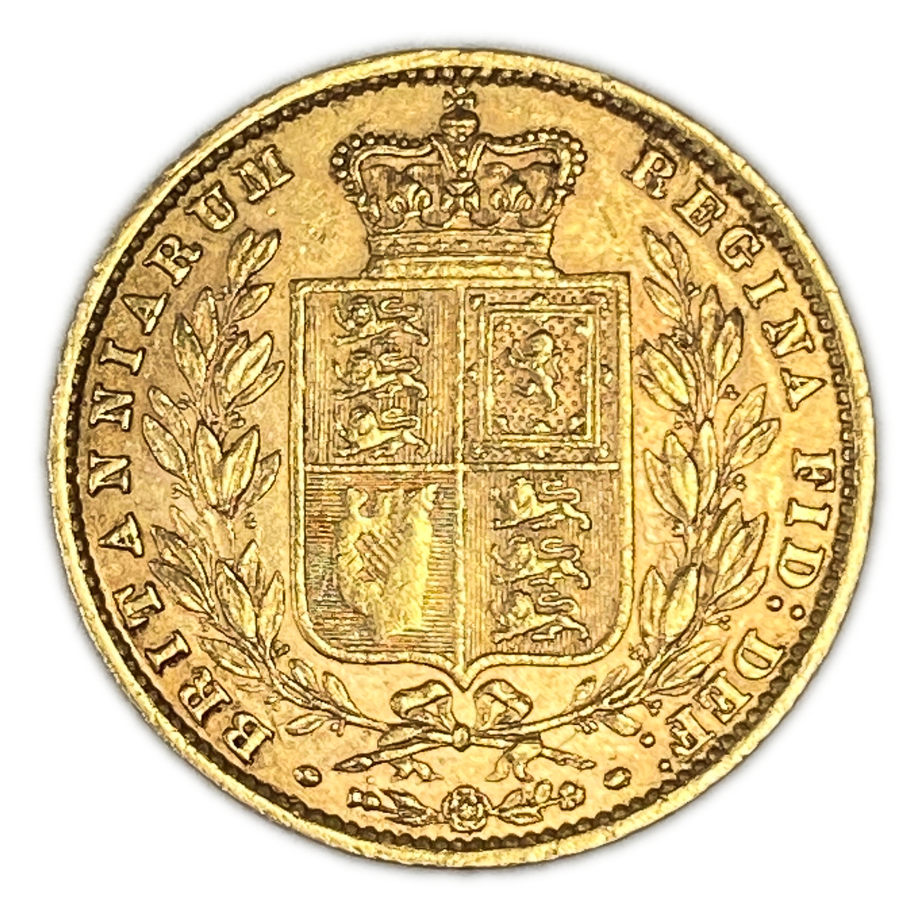 England (Great Britain) – 1 Sovereign 1861 – Victoria 1st portrait, Shield – XF condition - 1 1