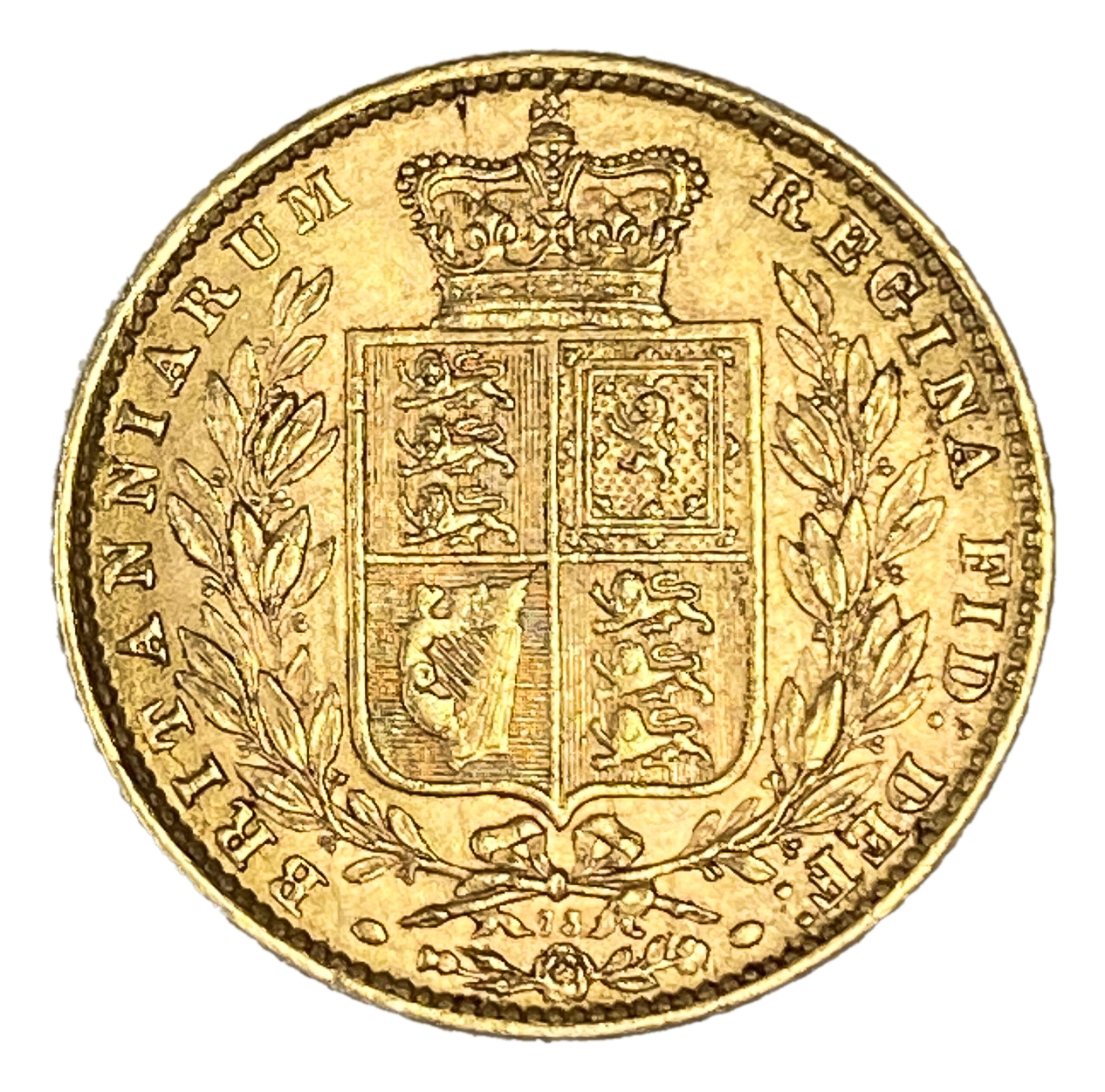 England (Great Britain) – 1 Sovereign 1872 – Victoria 1st portrait, Shield – XF condition - 1 1