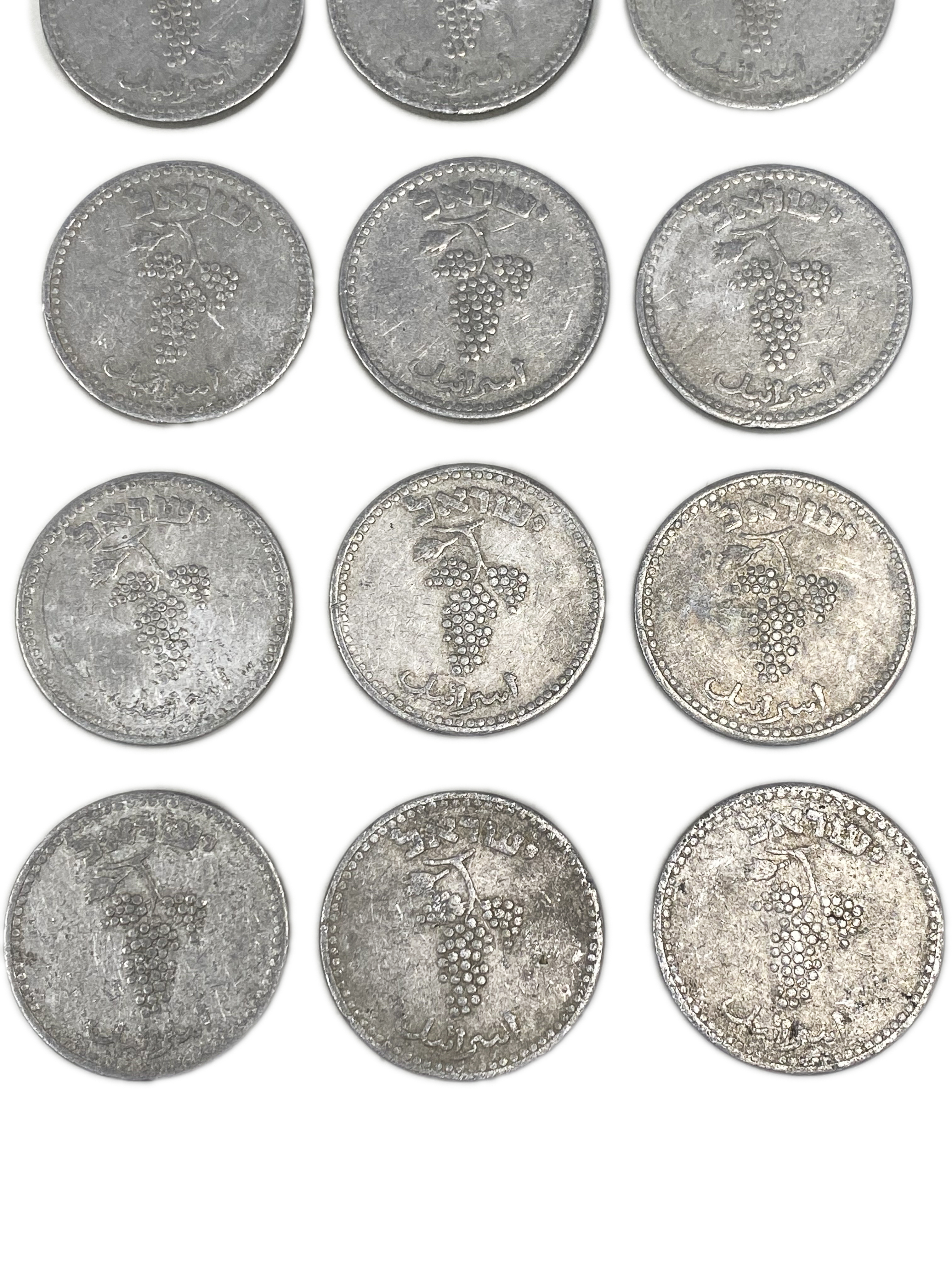 Israel - Lot of 16 coins of 25 Mils 1949 - Open Link - F-VF - 1 4