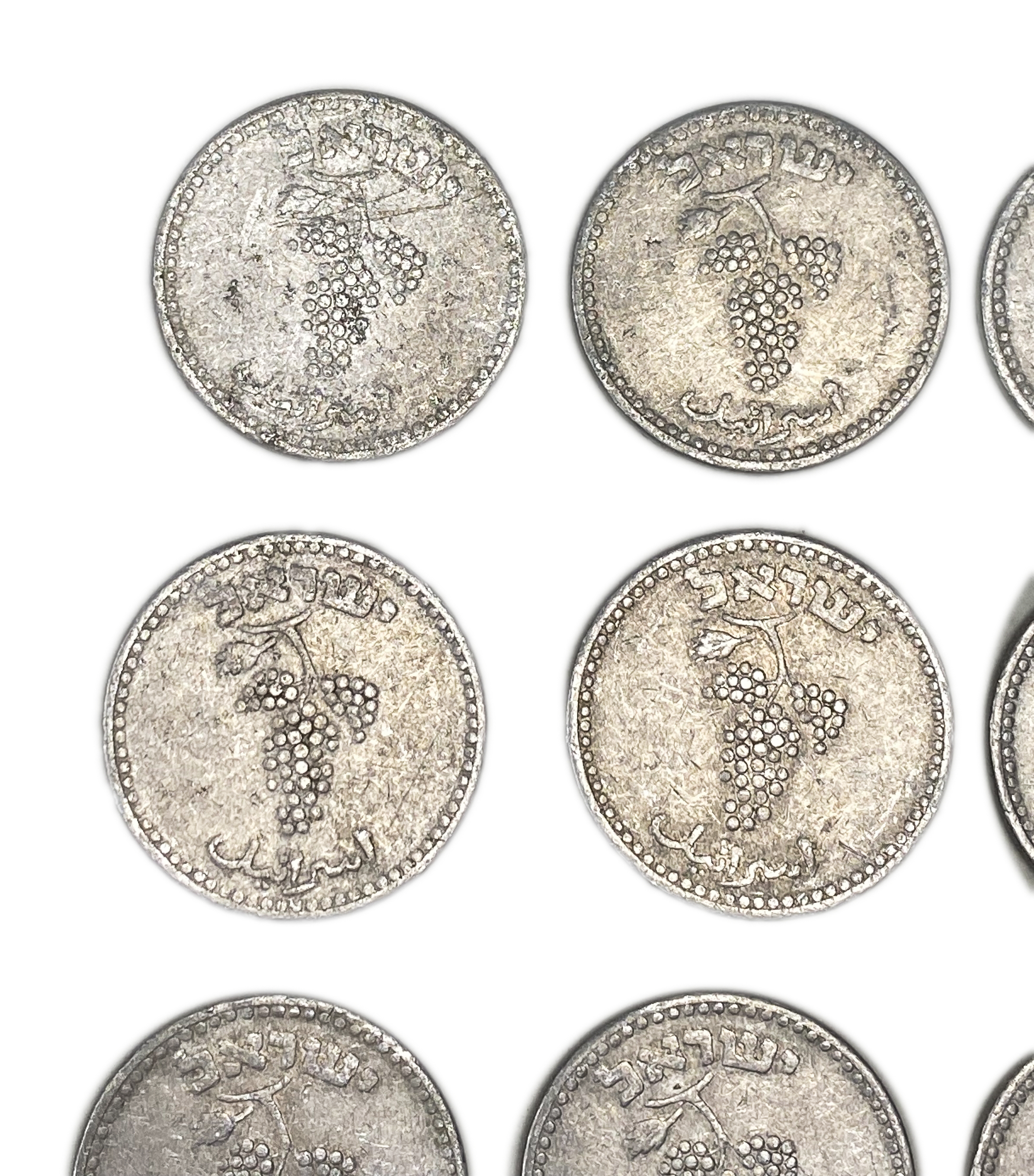 Israel - Lot of 16 coins of 25 Mils 1949 - Open Link - F-VF - 1 6