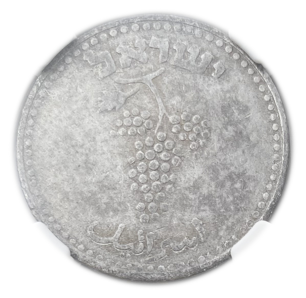 Israel - 25 Mils 1949 - "Straight Leaves" - NGC XF DETAILS - 1 1