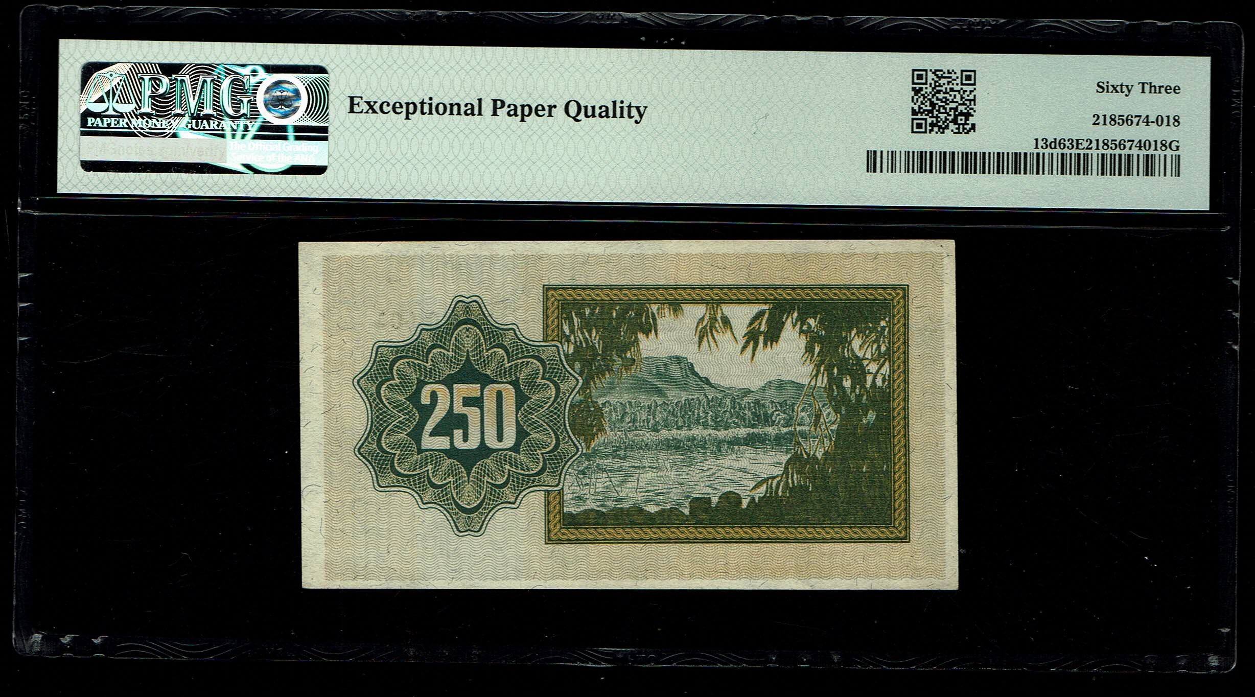 Israel - 250 Prutah 1953 - "Menorah left" - PMG 63 EPQ - Prefix C - 1 1