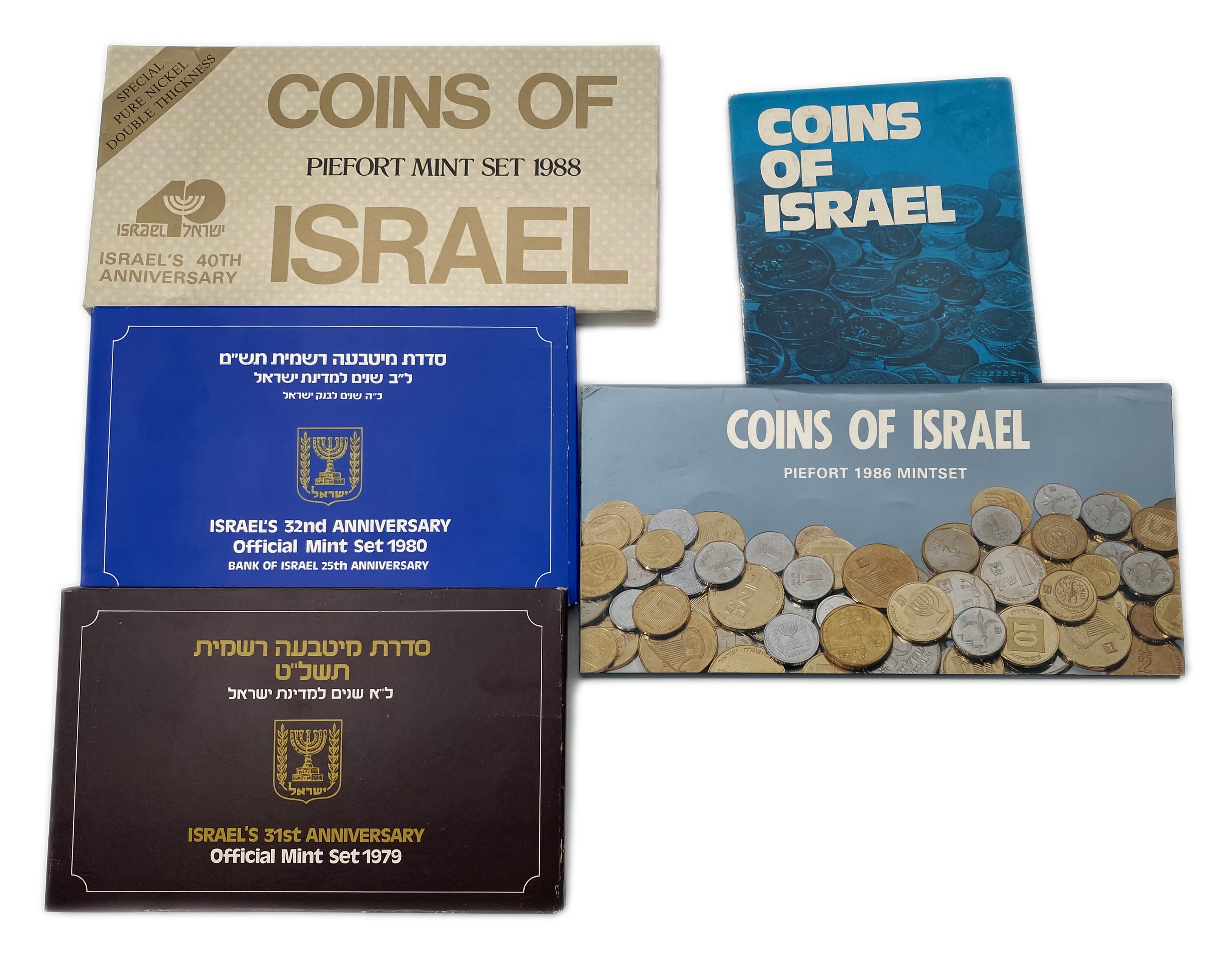 Israel - Lot of 5 coin sets from different years - 1 0
