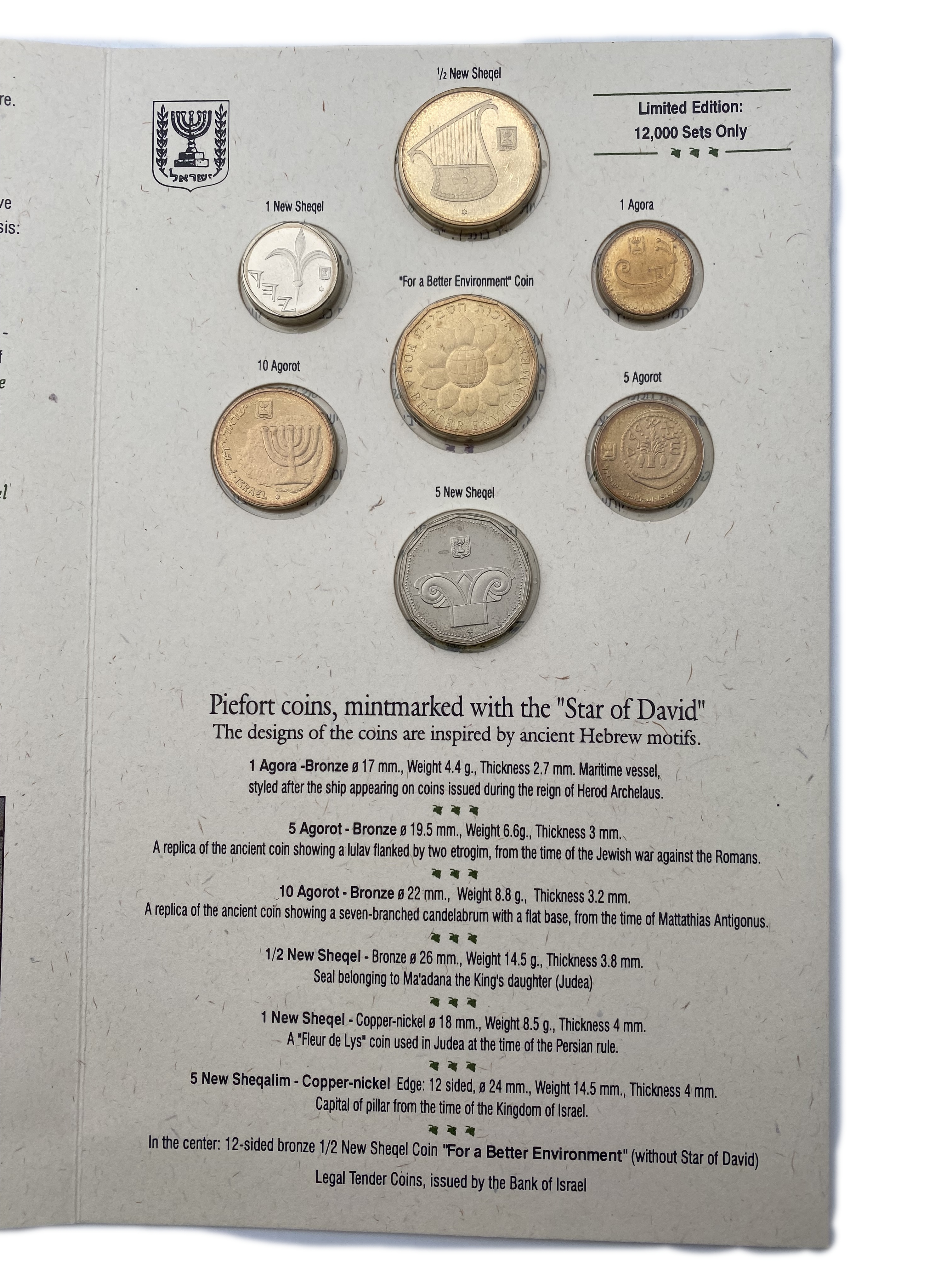 Israel - Lot of 3 coin sets from different years - 1 2