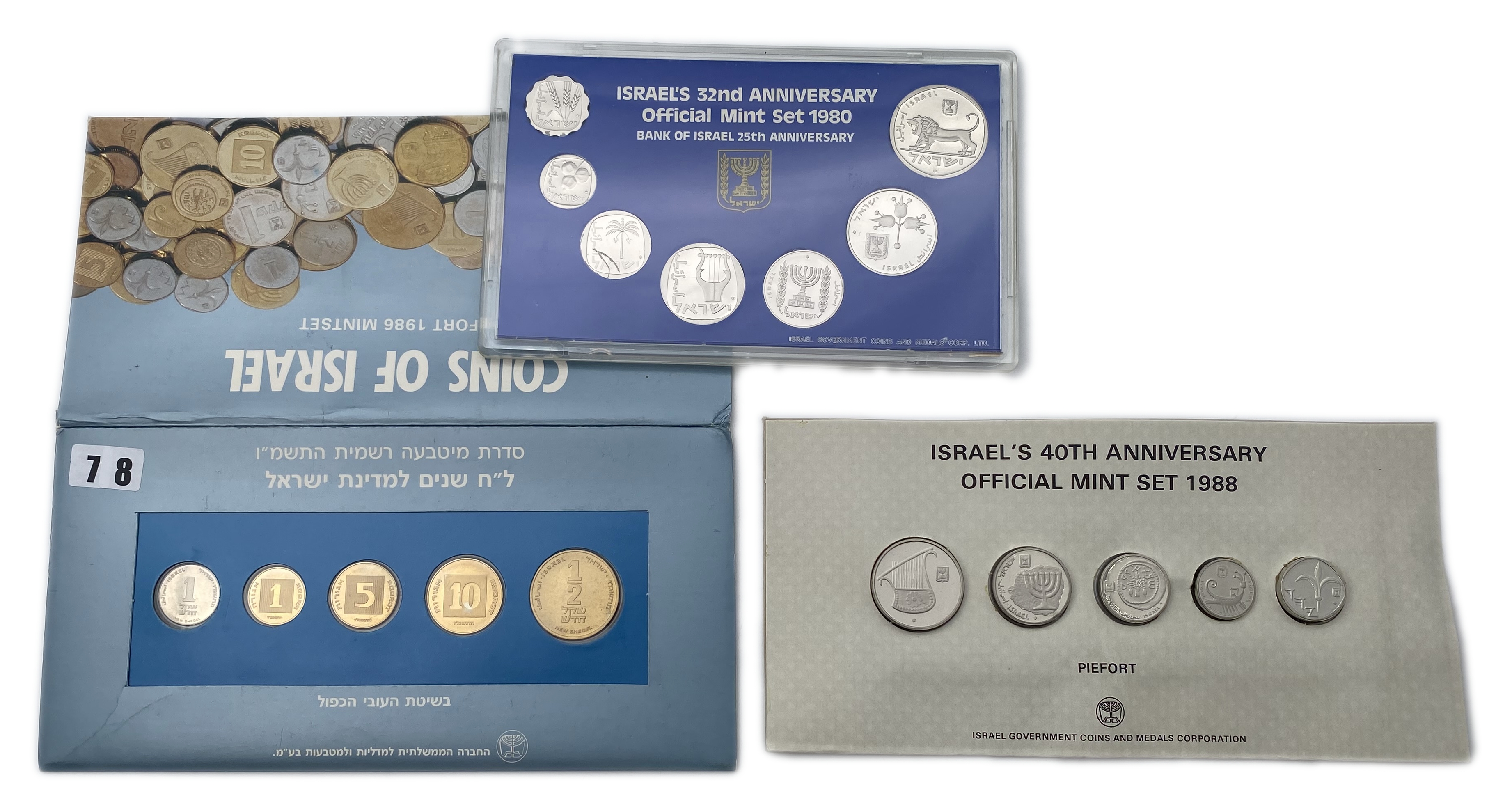 Israel - Lot of 9 coin sets from different years - 1 3