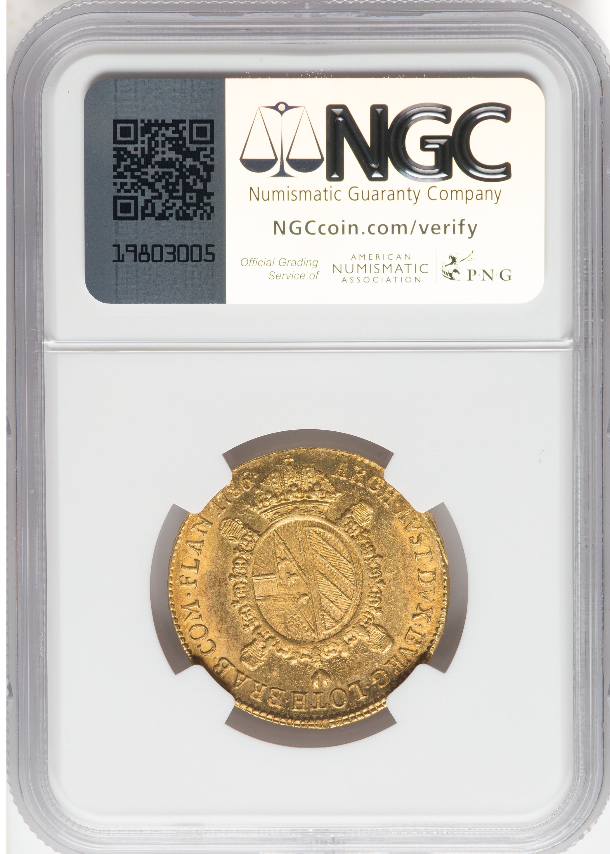 Italy - Milan - 1 Sovrano 1786 - Joseph II - Gold 900, 10.57g, 28mm - NGC MS 62 - 1 3