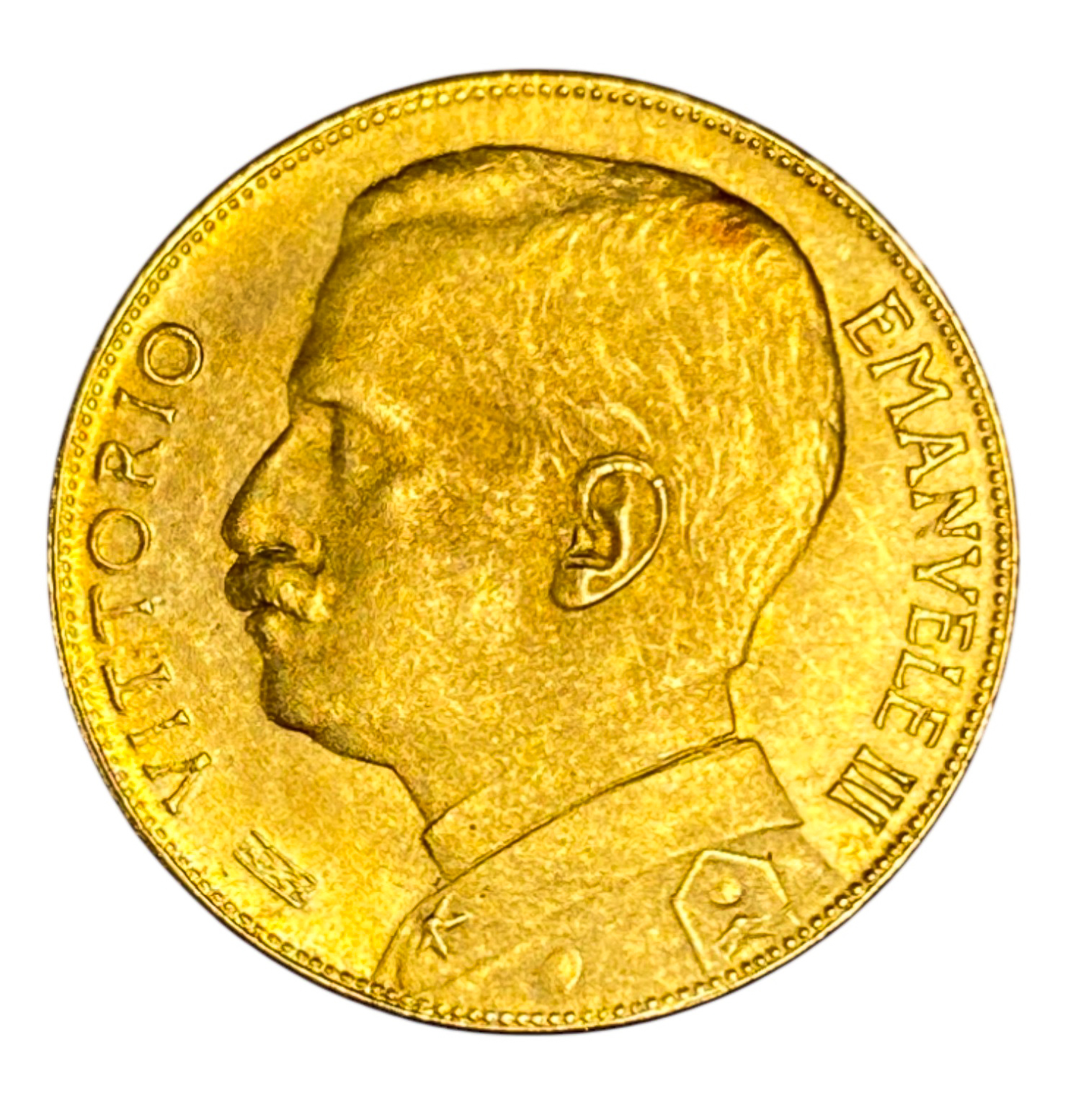 Italy - 20 Lire 1912 - Victor Emmanuel III - FAKE COIN - Gold 900, 3.5g, 19.5mm - 1 1