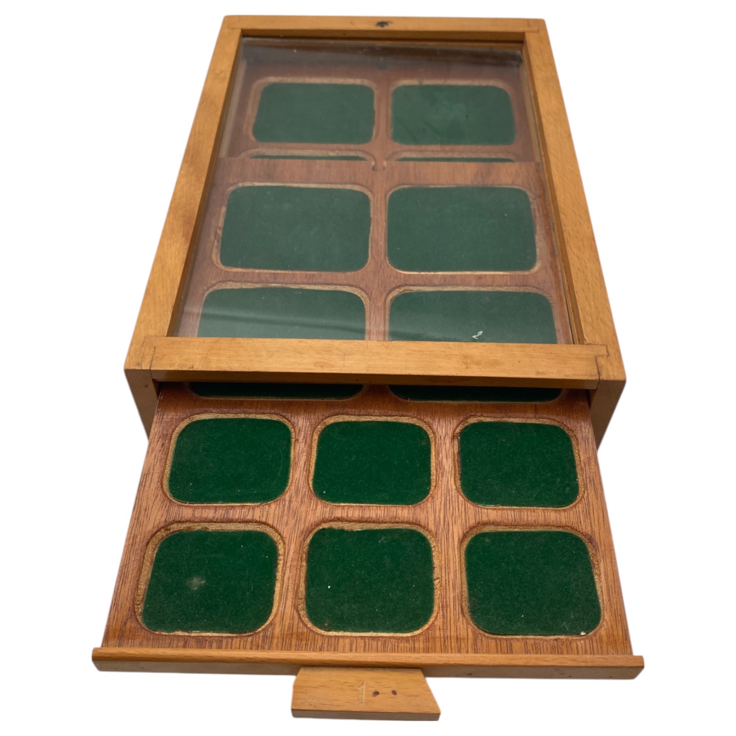 Wooden cabinet for collecting coins and medals. Marketed by the Government Coins and Medals Company Ltd. in the ... - 1 1