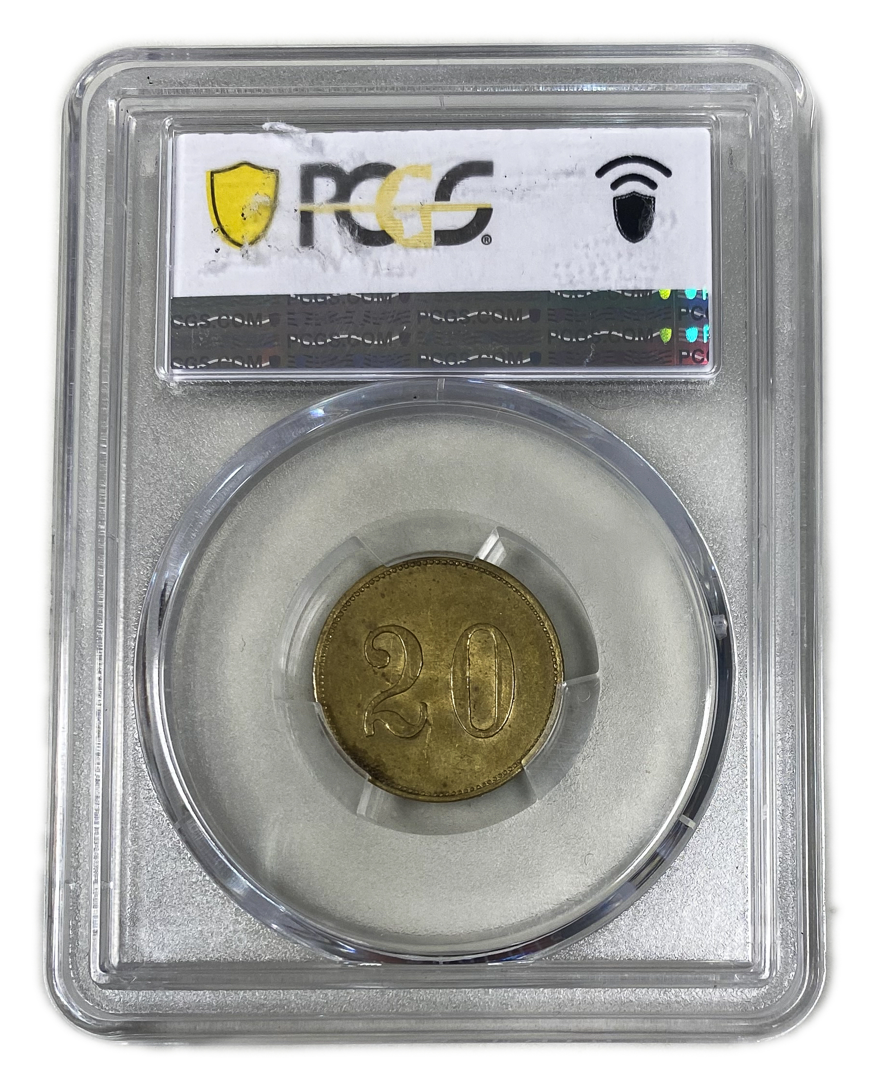 Palestine - Templar colonies token - 20 Paras 1880-1917 - First series - PCGS MS 63 - 1 3