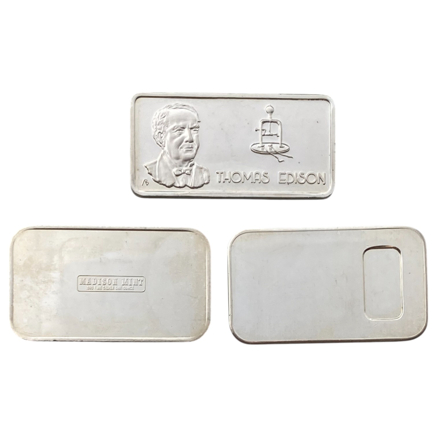 Bars / Granules - A set of 10 pure silver bars (999) from different countries and with different themes, each ... - 1 5
