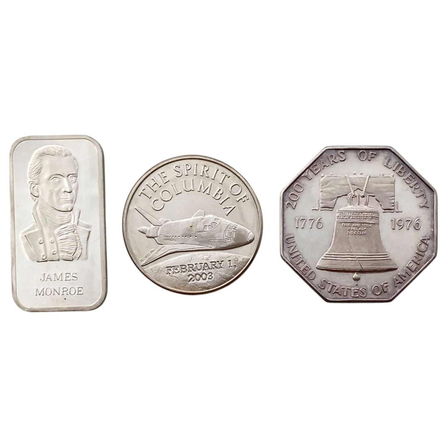 Bars / Granules - A set of 10 pure silver bars (999) from different countries and with different themes, each ... - 1 6