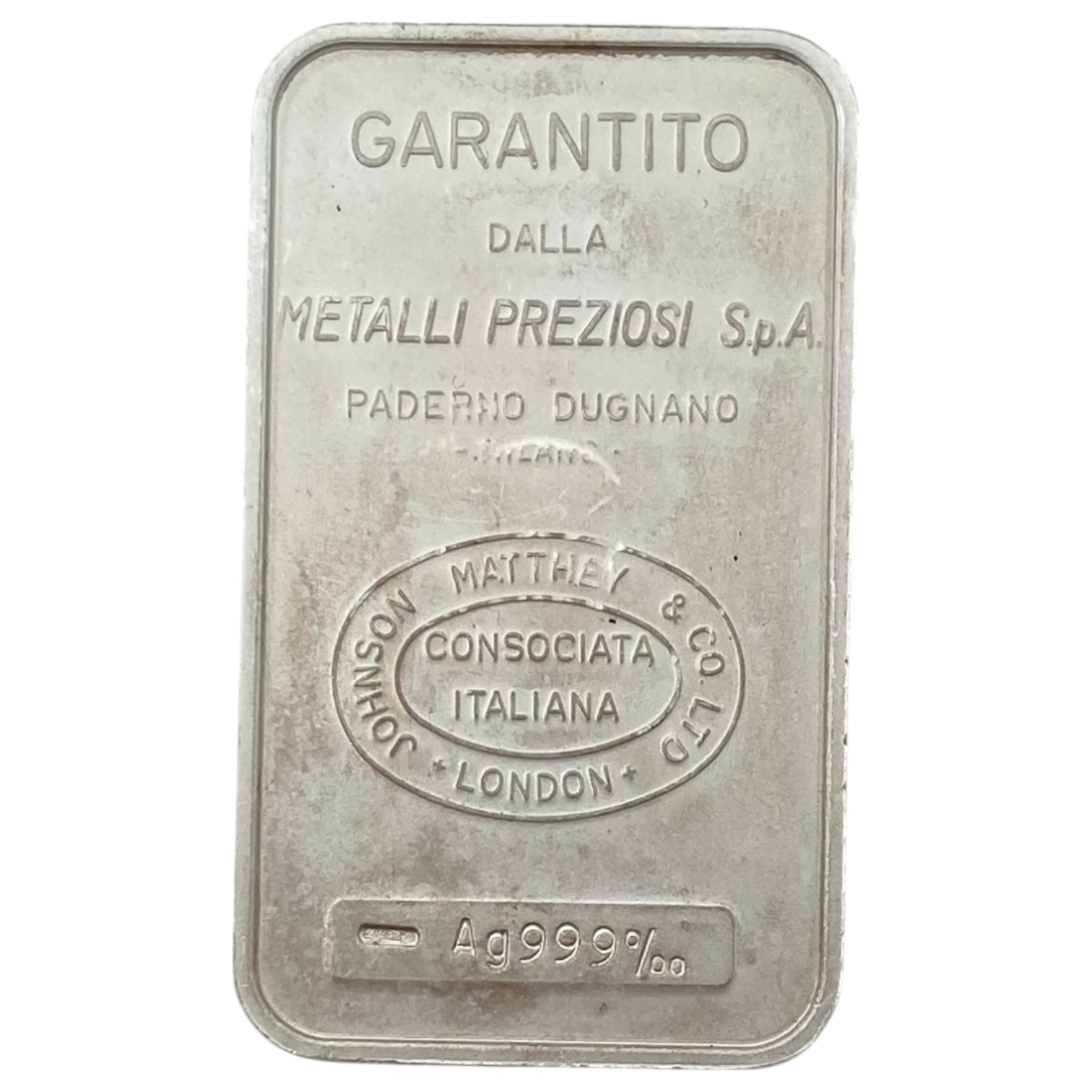 Bars / Granules - Pure Silver Bar (9999), 50 g, Made in Italy - 1 0