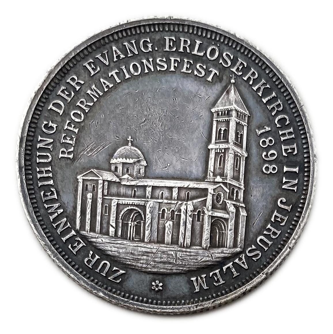 Palestine - Medal Commemorating the Visit of the German Emperor, Wilhelm II to the Land of Israel in 1898 - 14.68 gram - 1 1