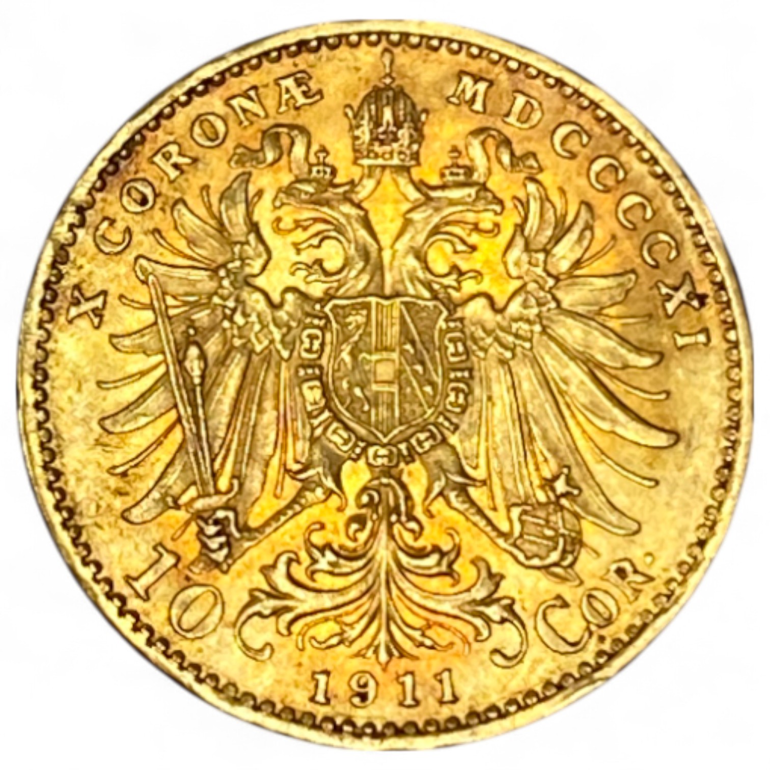 Austria – 10 krona 1911 – AU – gold 900, 19 mm, 3.39 g - 1 0