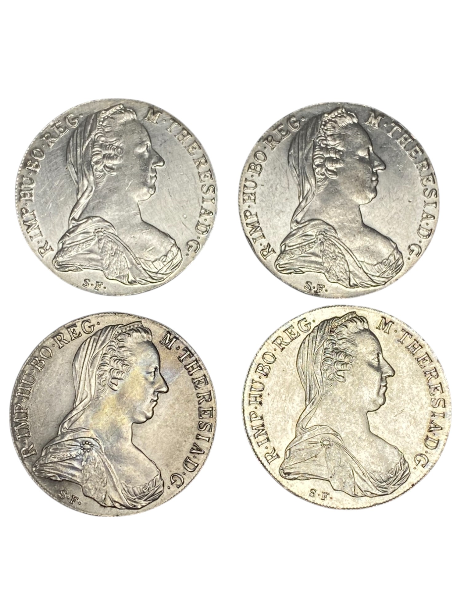Austria - Lot of 12 1 Thaler 1780 coins - Restrike - Maria Theresia Posthumous - Silver 833, 28.0668g (336.8g and ... - 1 4