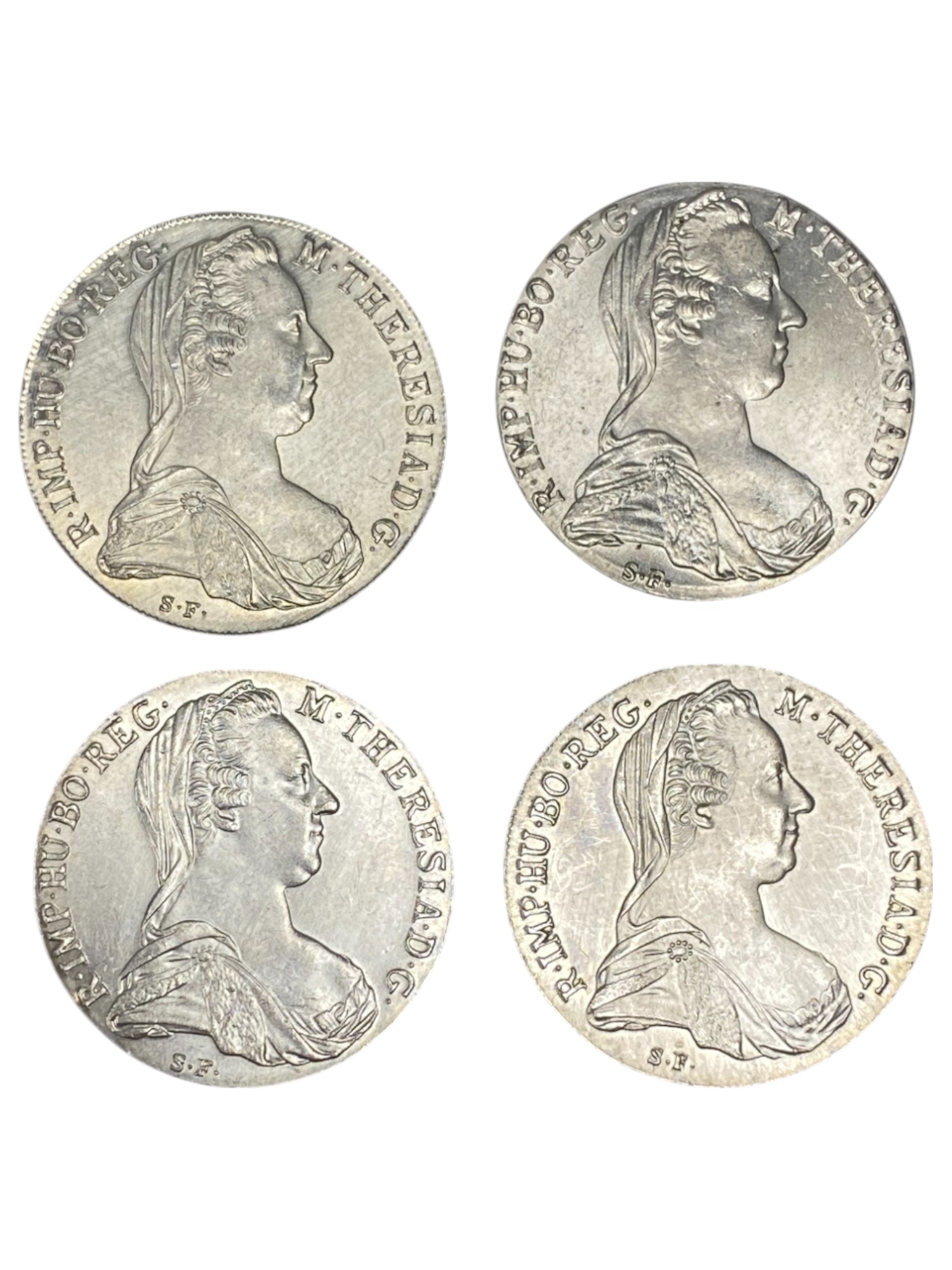 Austria - Lot of 12 1 Thaler 1780 coins - Restrike - Maria Theresia Posthumous - Silver 833, 28.0668g (336.8g and ... - 1 2
