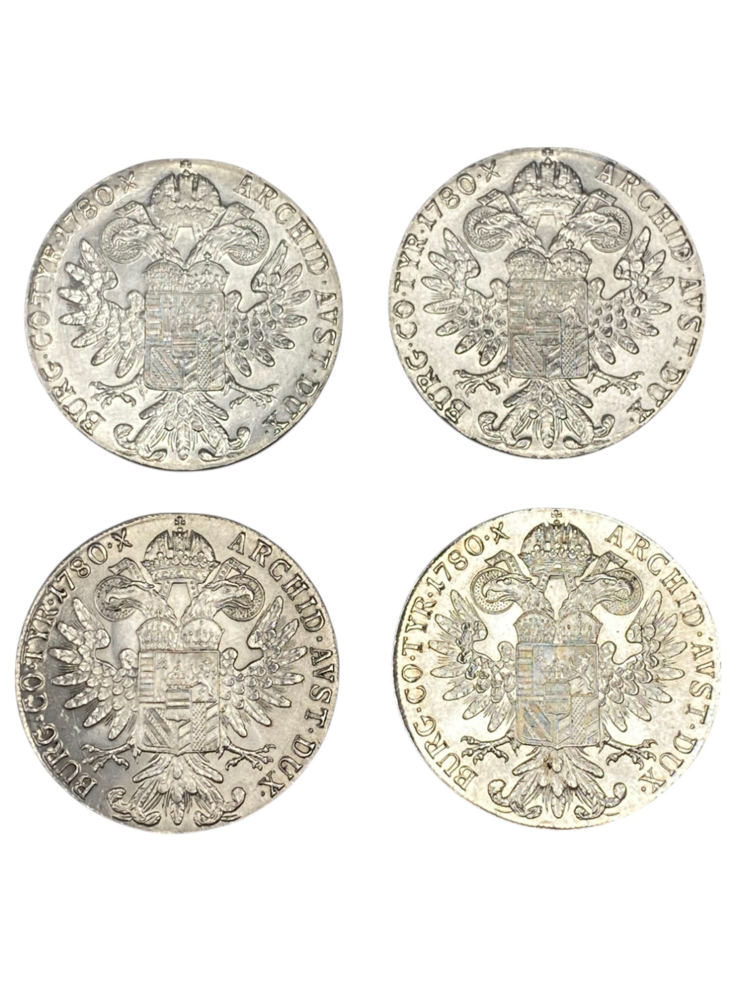Austria - Lot of 12 1 Thaler 1780 coins - Restrike - Maria Theresia Posthumous - Silver 833, 28.0668g (336.8g and ... - 1 5