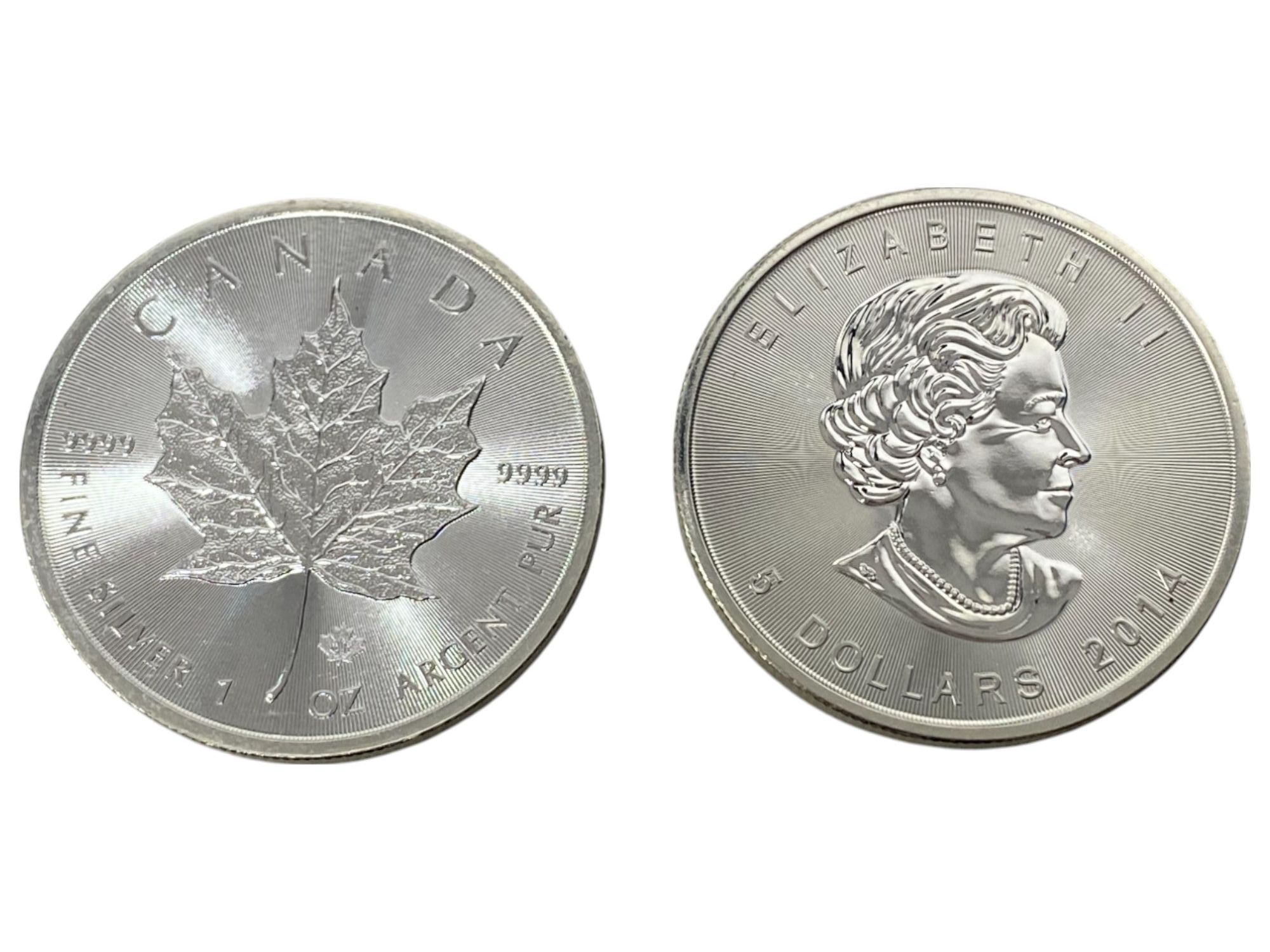 Canada - Lot of 11 coins, 5 Dollars 2014 - UNC - Silver 999, 31.1g, 38mm - 1 3
