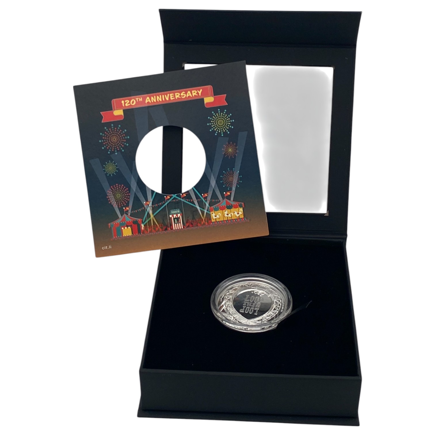 Cook Islands - 5 Dollars 2021 - Elizabeth II Loop the Loop - Silver 999, 31.1g, 38.61mm - 1 2