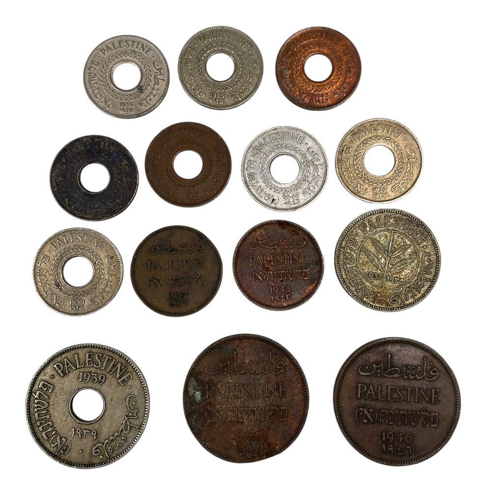 Palestine - Lot of 28 coins in values 1, 2, 5, 10, 20 and 50 mils - From different years, conditions F-XF - 1 0
