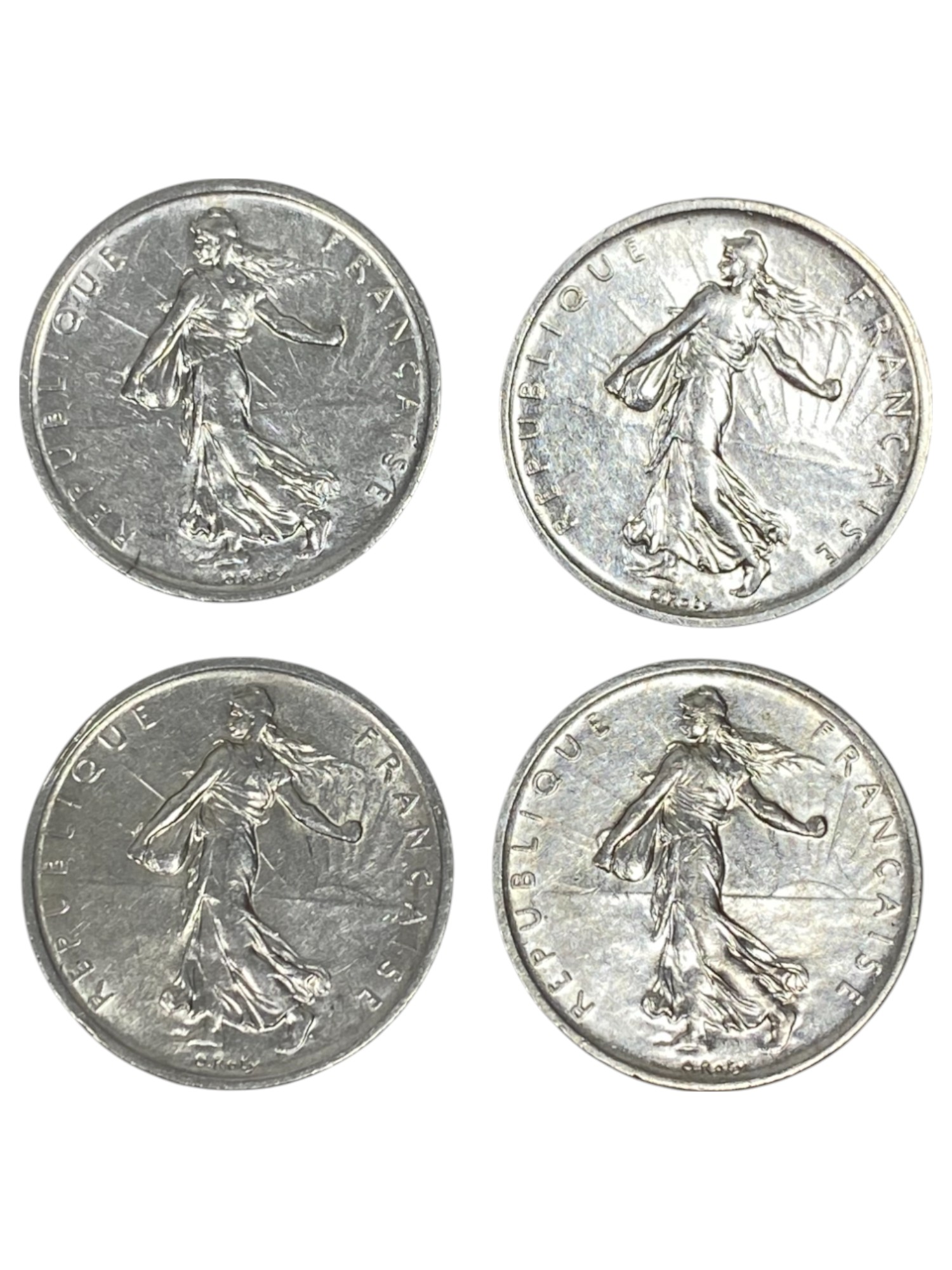 France - Lot of 16 French silver coins, net weight of silver is 214.3g - 1 5