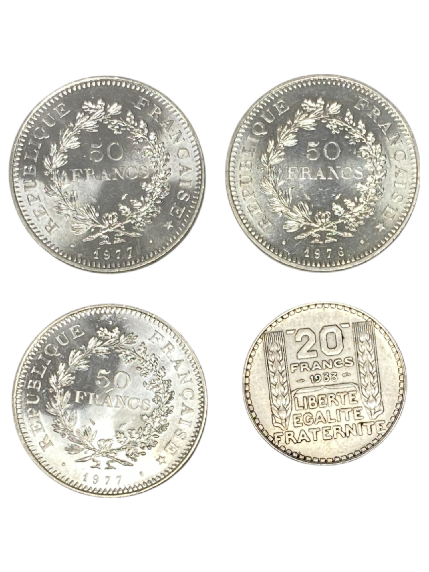 France - Lot of 16 French silver coins, net weight of silver is 214.3g - 1 10