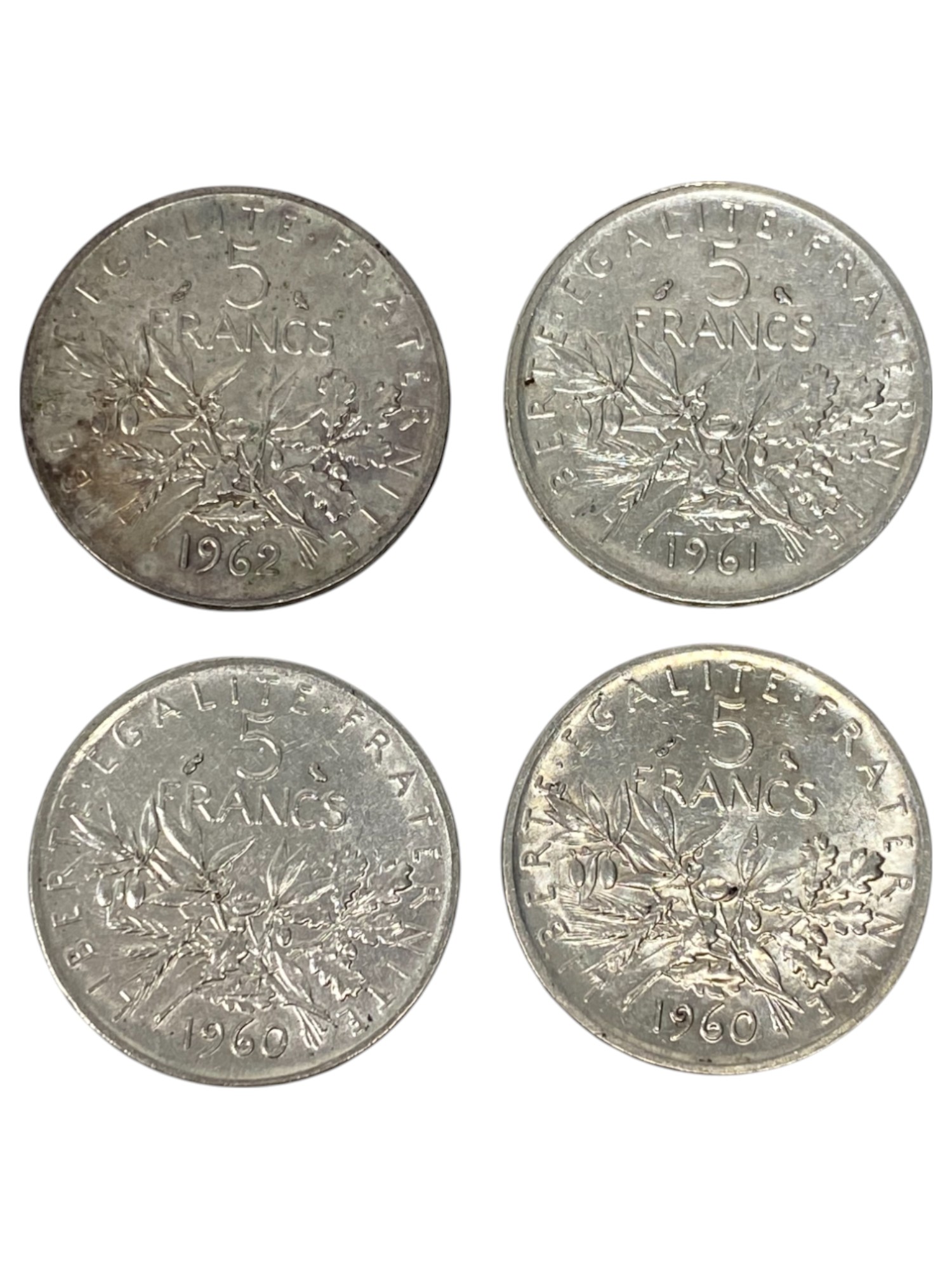 France - Lot of 16 French silver coins, net weight of silver is 214.3g - 1 6
