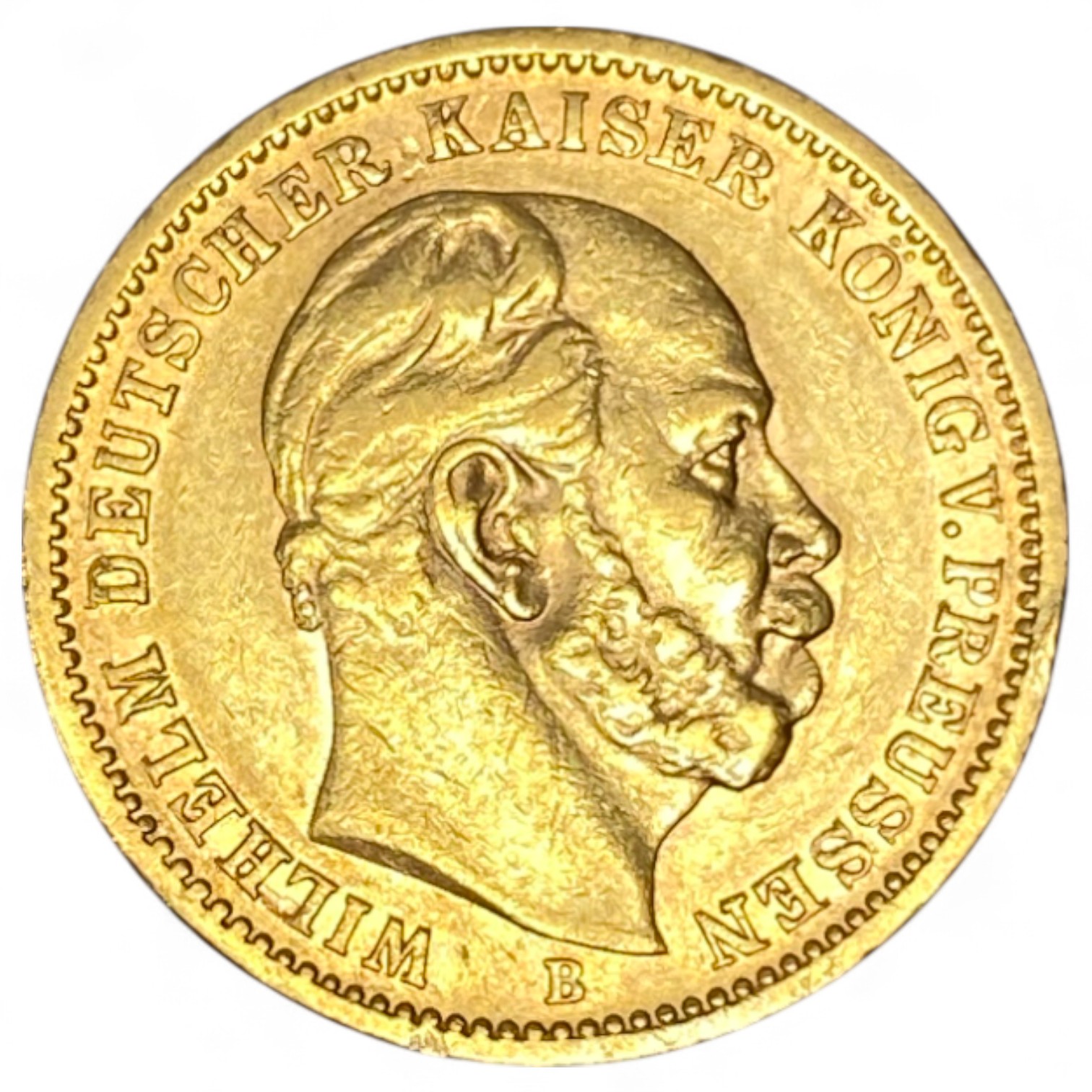 Germany / Prussia – 20 Mark 1873 – Wilhelm I – Gold 900, 7.95g, 22mm - 1 1