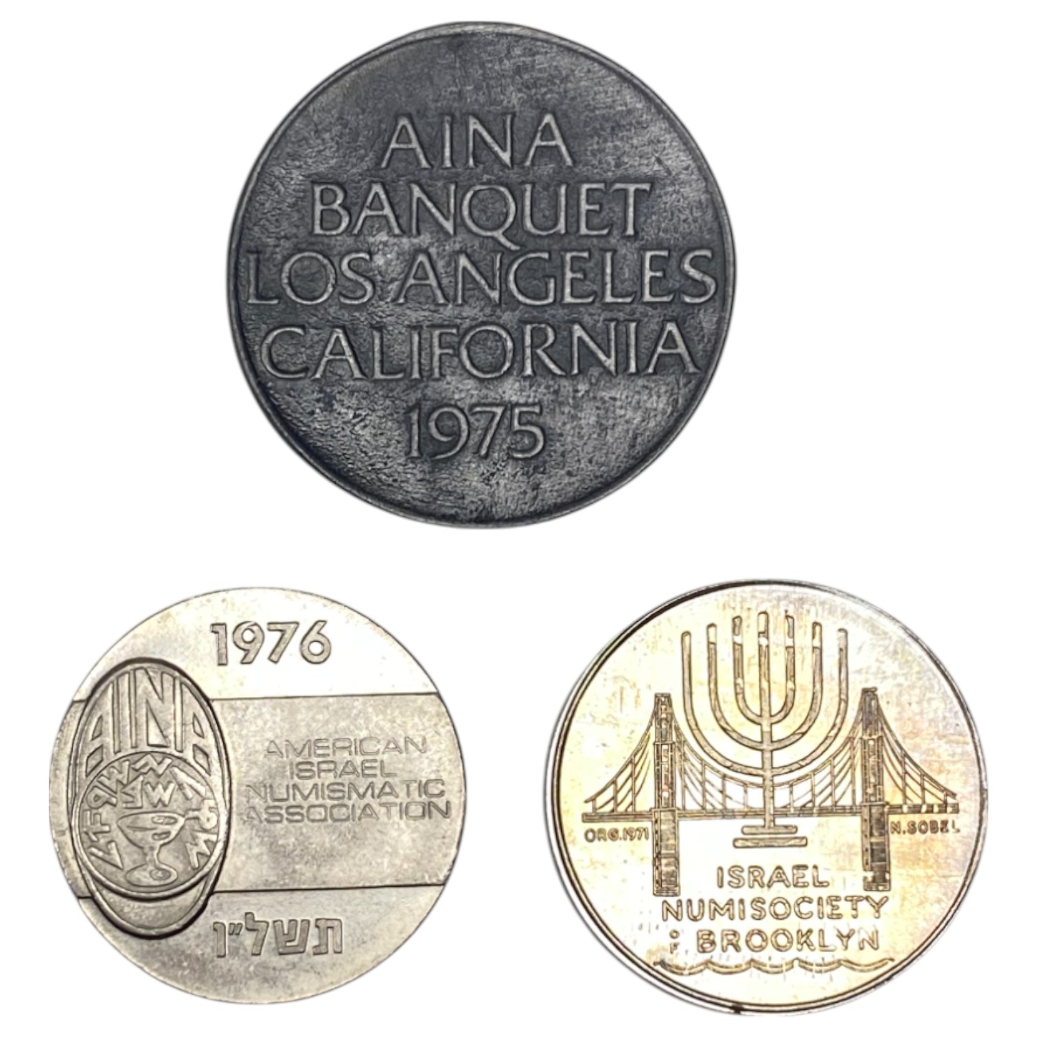 Israel - Lot of 30 tokens and coins of the government company and medals - various years and conditions - 1 6