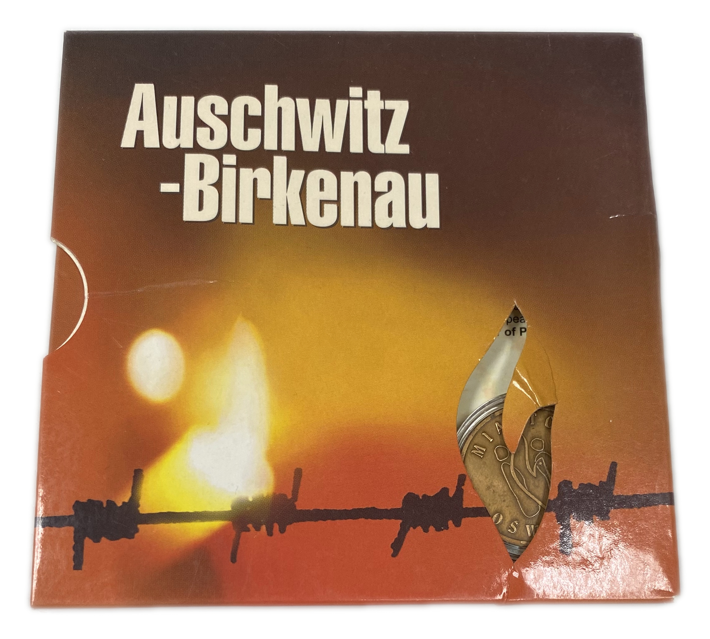Judaica / Zionism - Souvenir Token from Visit to Auschwitz-Birkenau Museum - 1 3