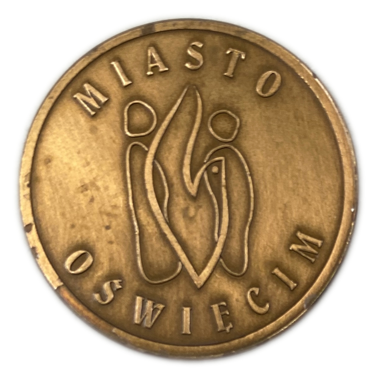 Judaica / Zionism - Souvenir Token from Visit to Auschwitz-Birkenau Museum - 1 0