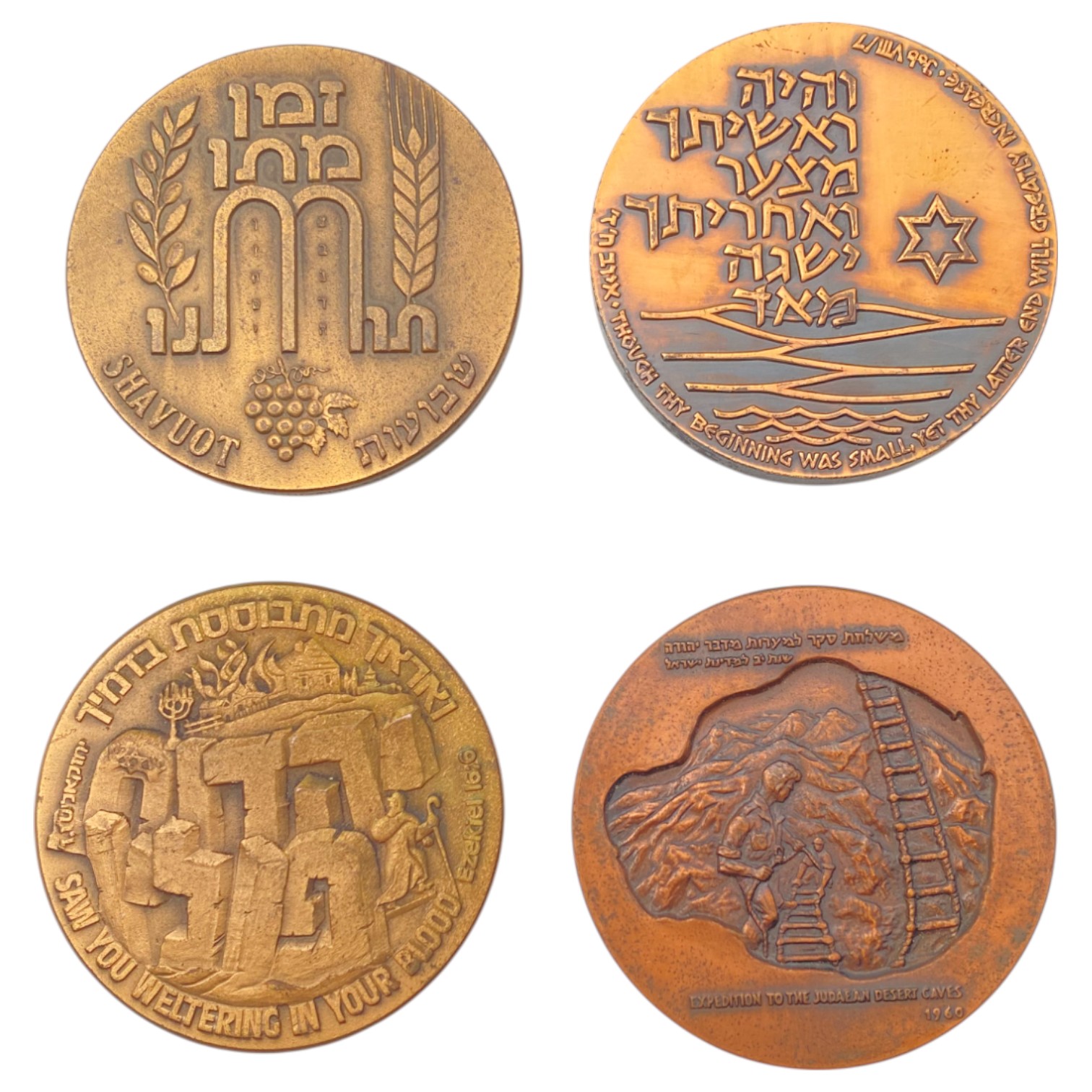 Israel - A very large collection of 25 bronze medals, most of 59 mm from the Government Coin and Medal Company - ... - 1 6