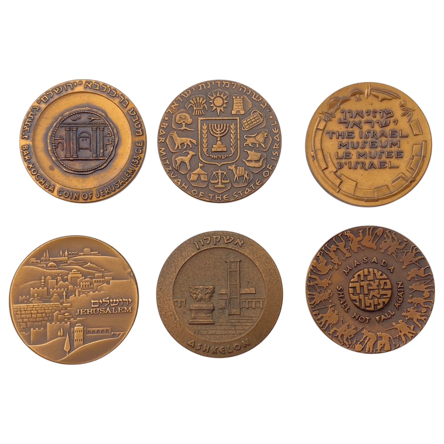 Israel - A very large collection of 25 bronze medals, most of 59 mm from the Government Coin and Medal Company - ... - 1 11